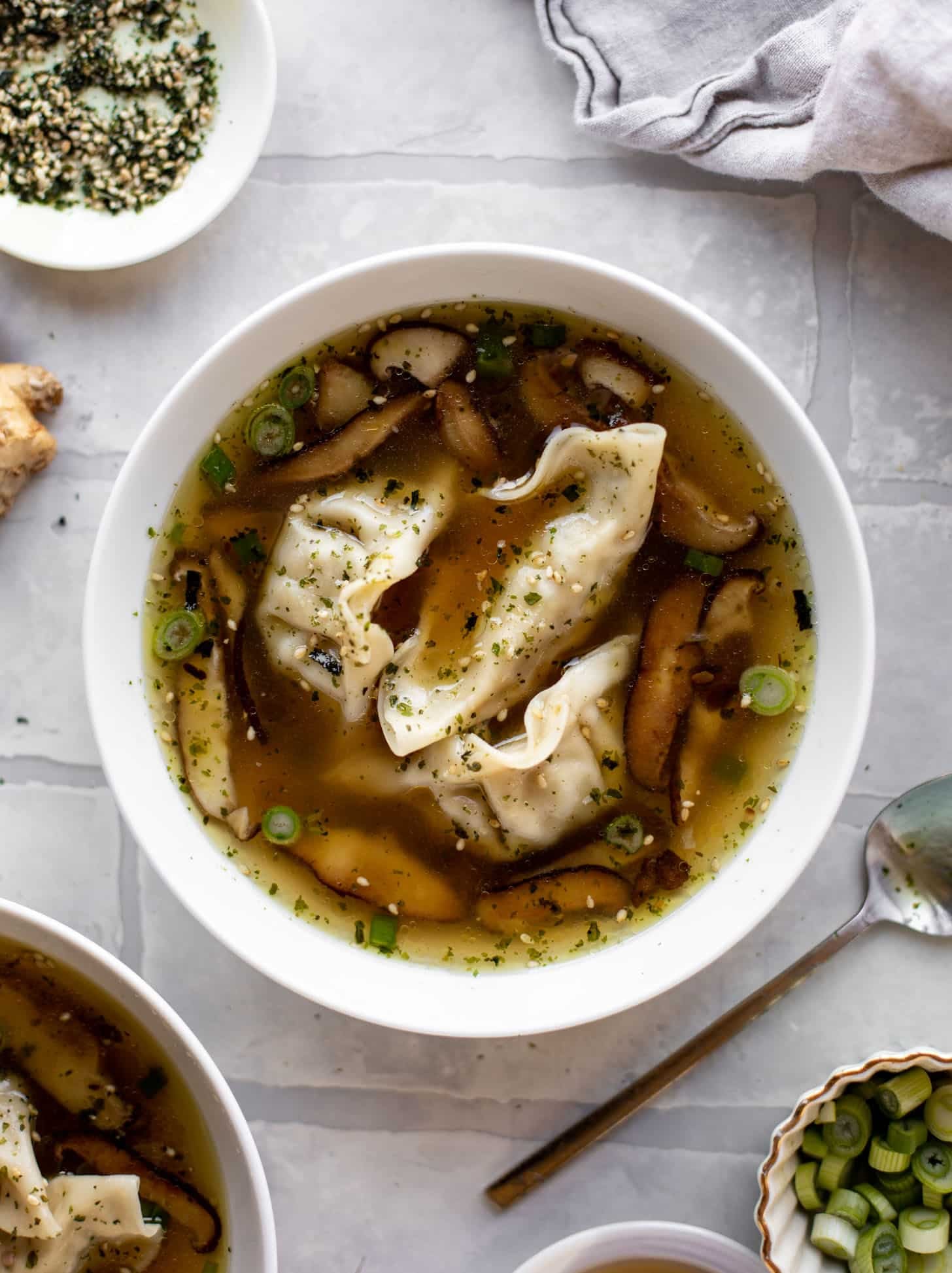 super easy potsticker soup