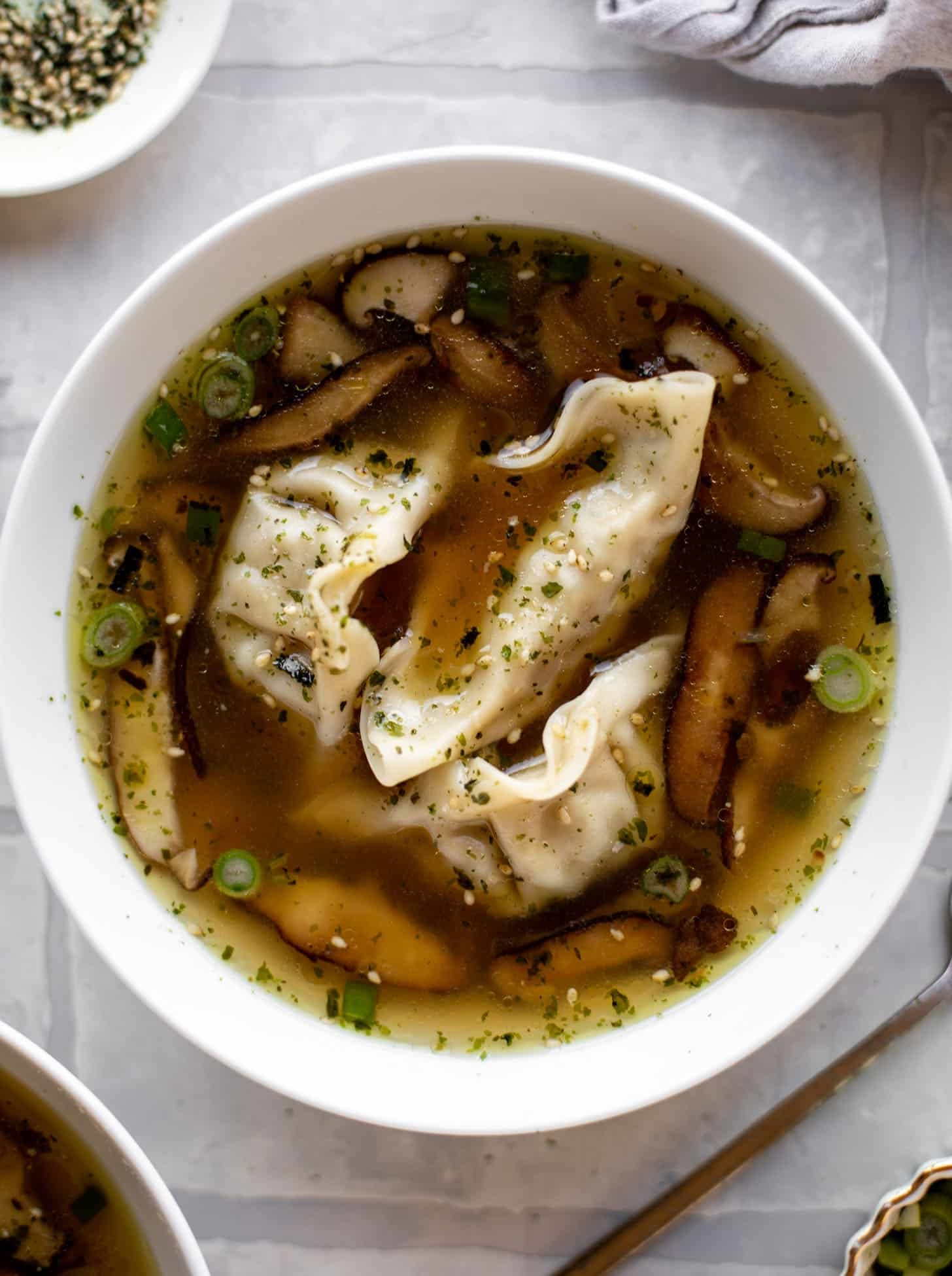 super easy potsticker soup