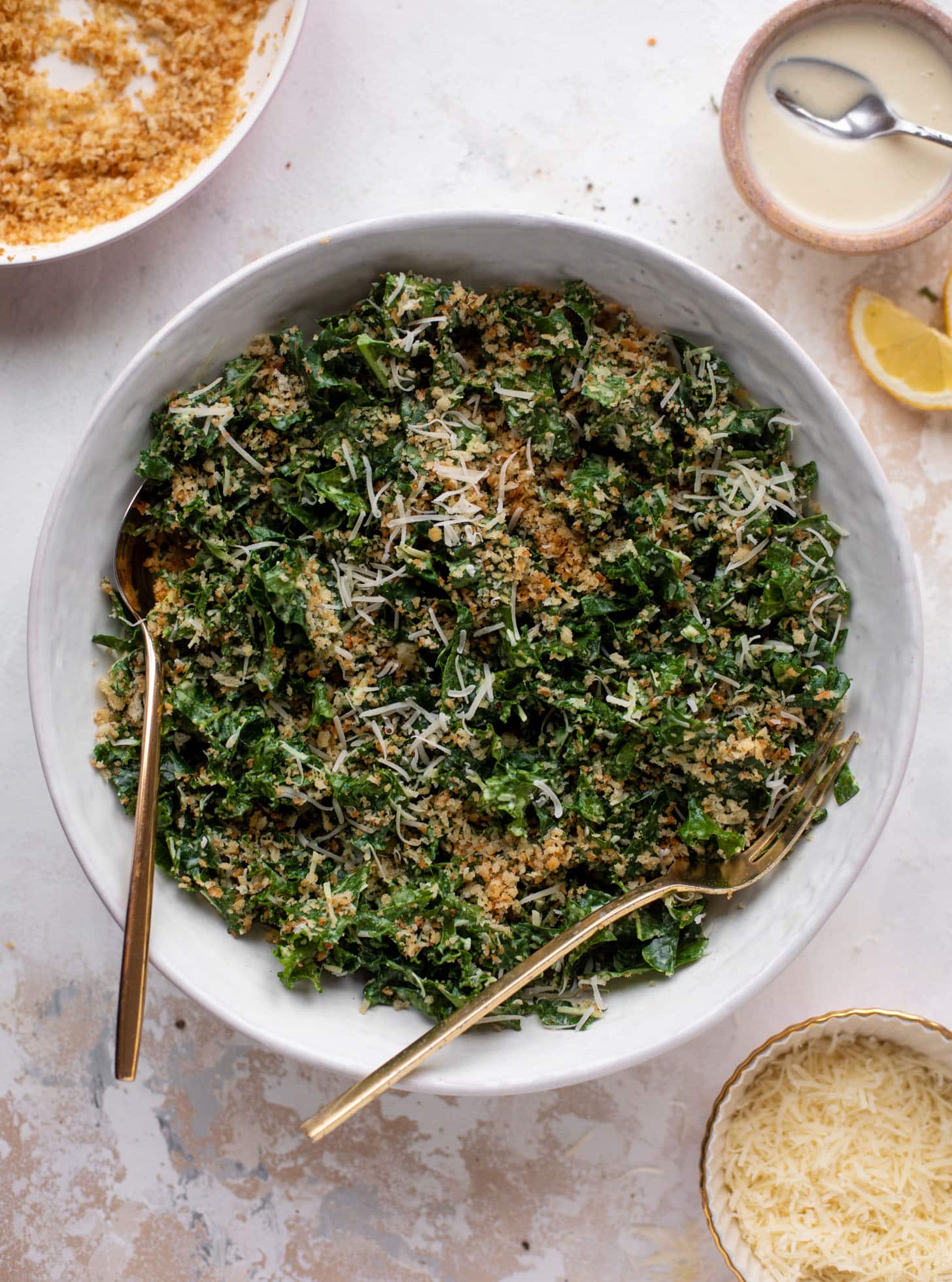 kale caesar crunch salad