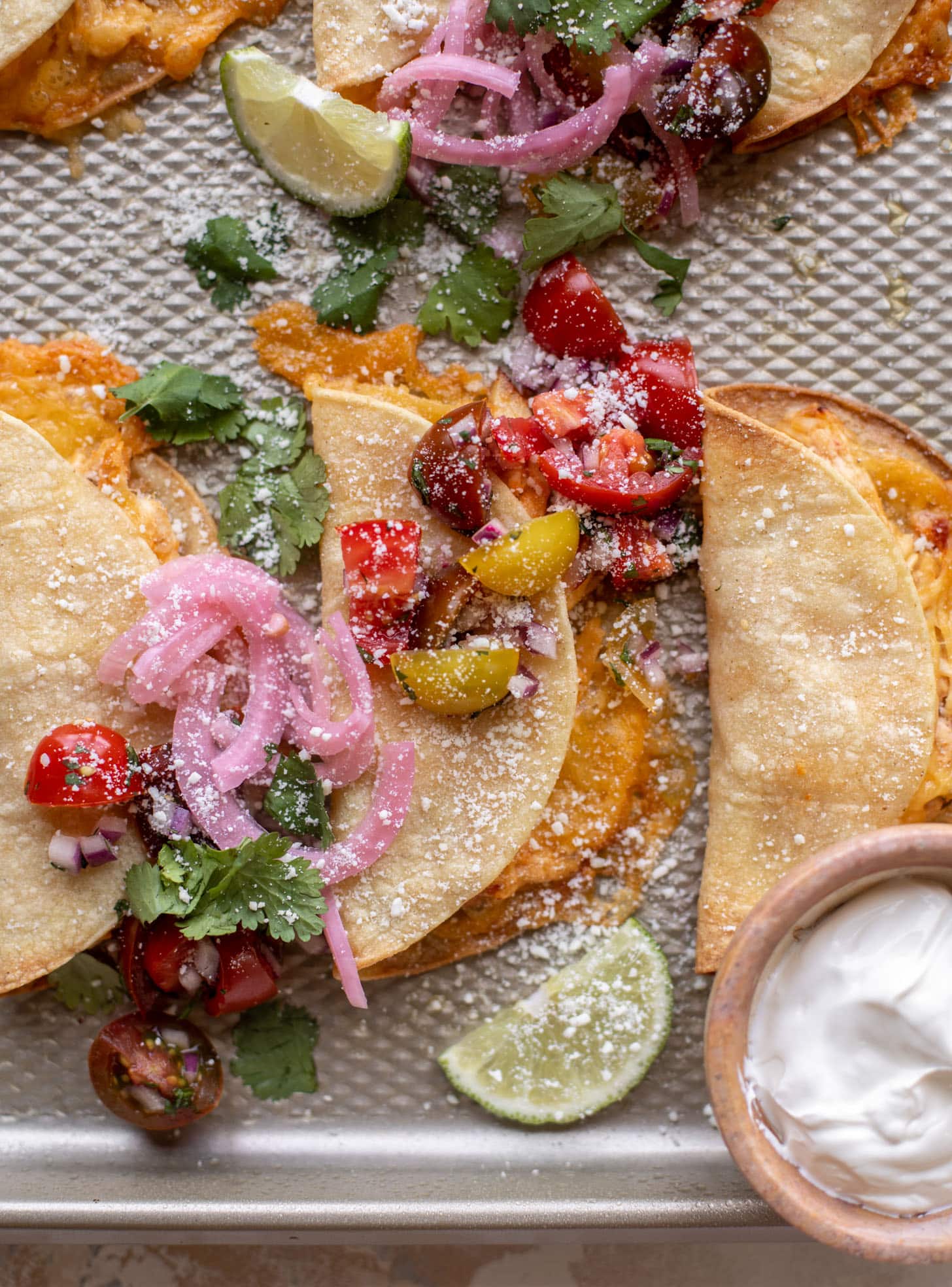 crispy baked salsa chicken tacos