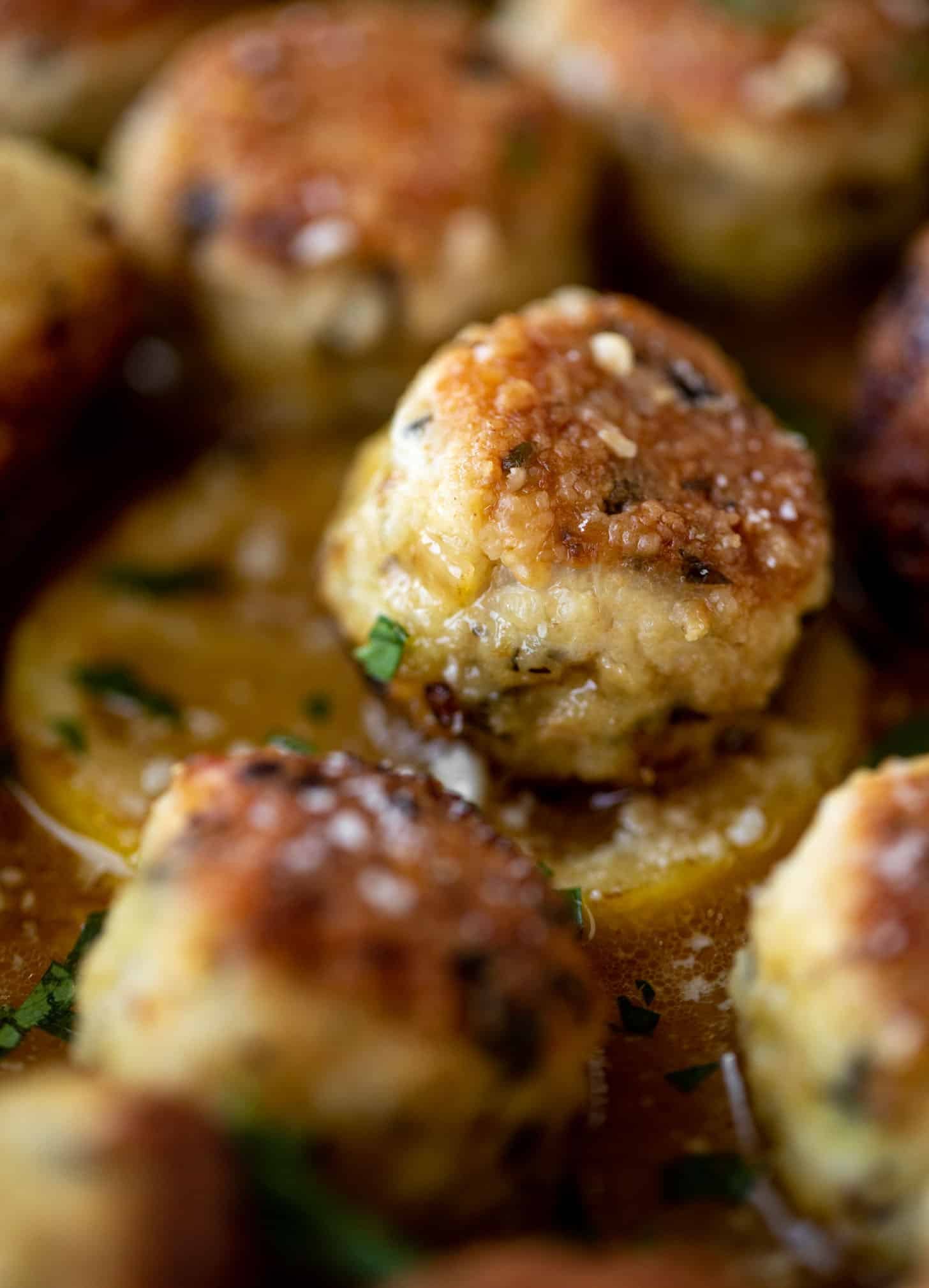 chicken romano meatballs
