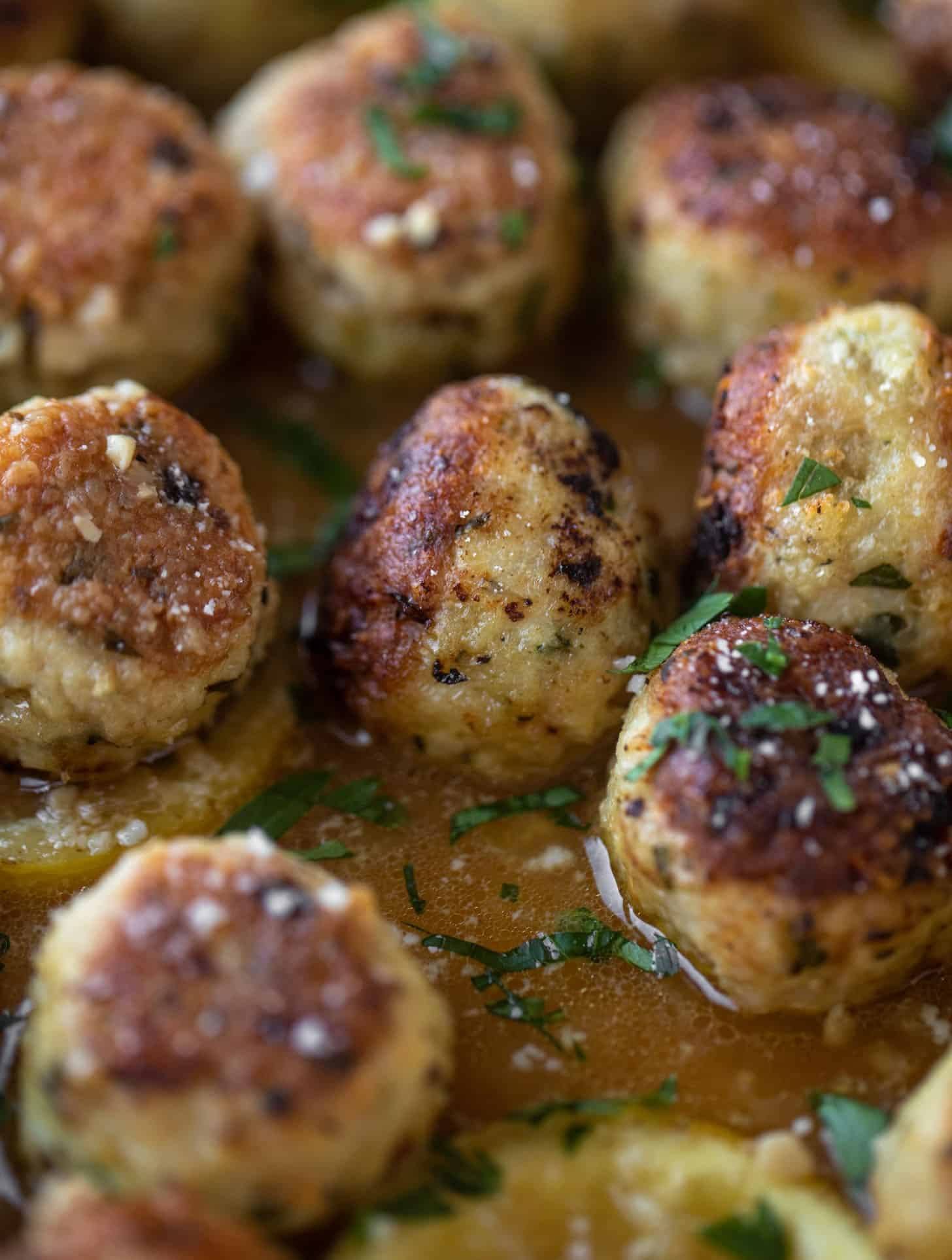 chicken romano meatballs
