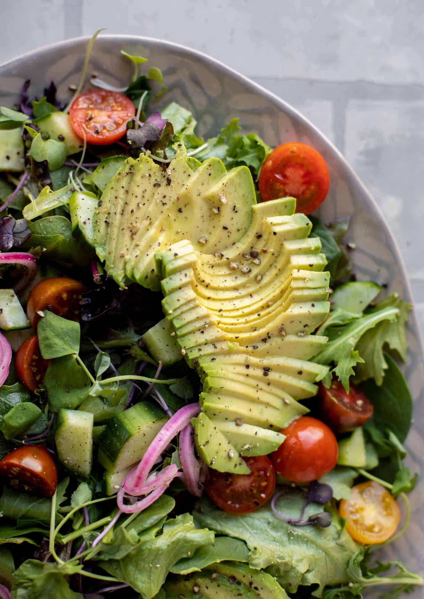 salad with avocado