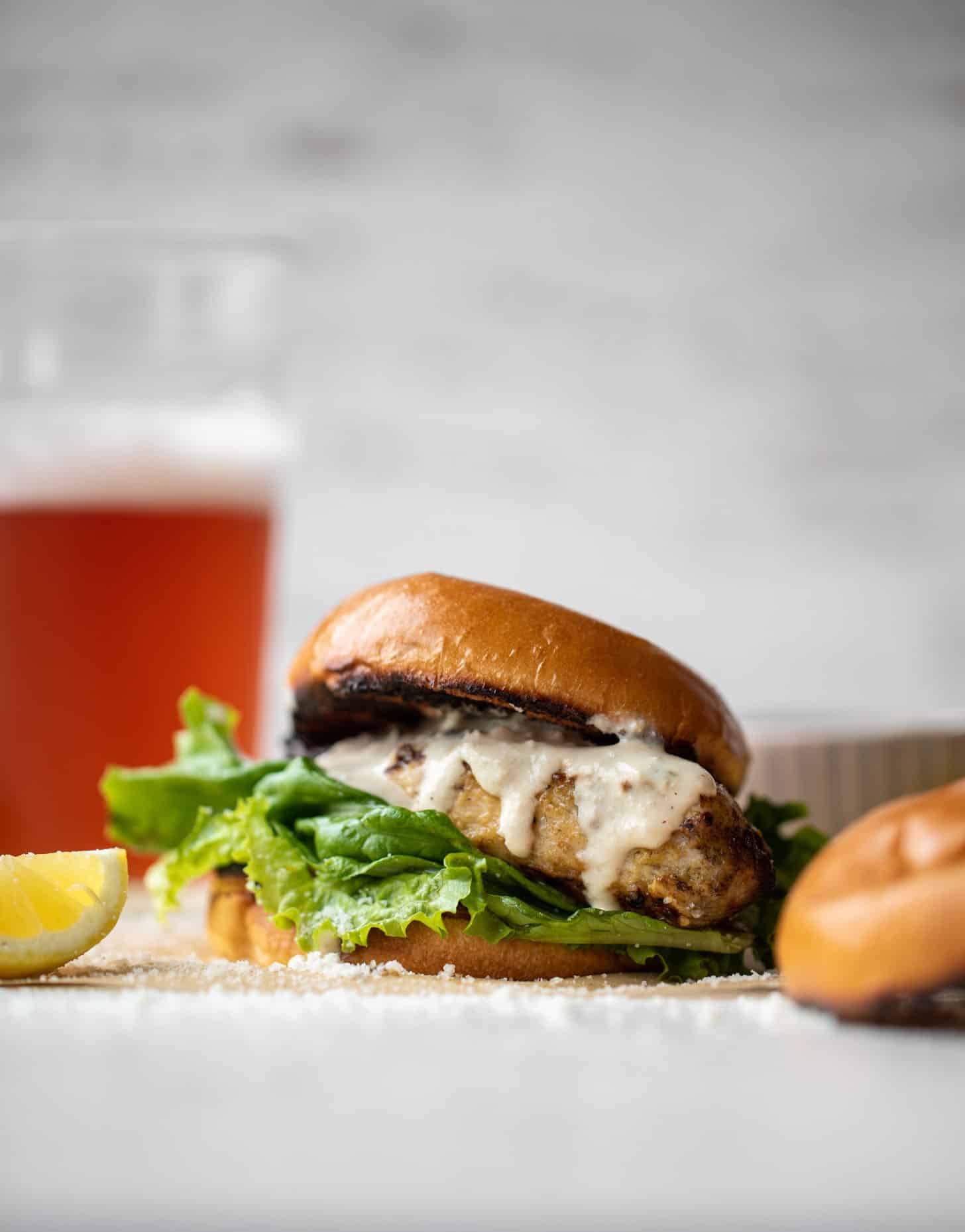 grilled chicken caesar sandwiches