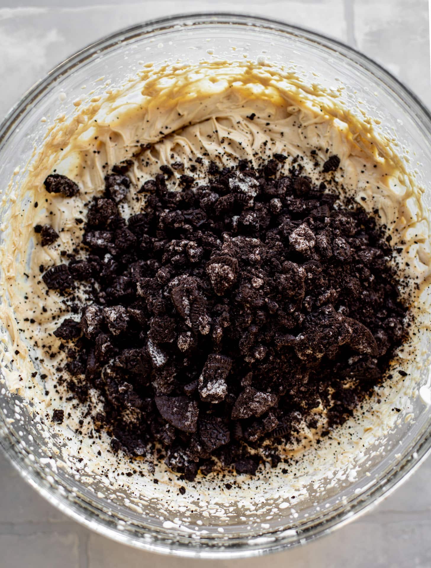 oreos in ice peanut butter ice cream base