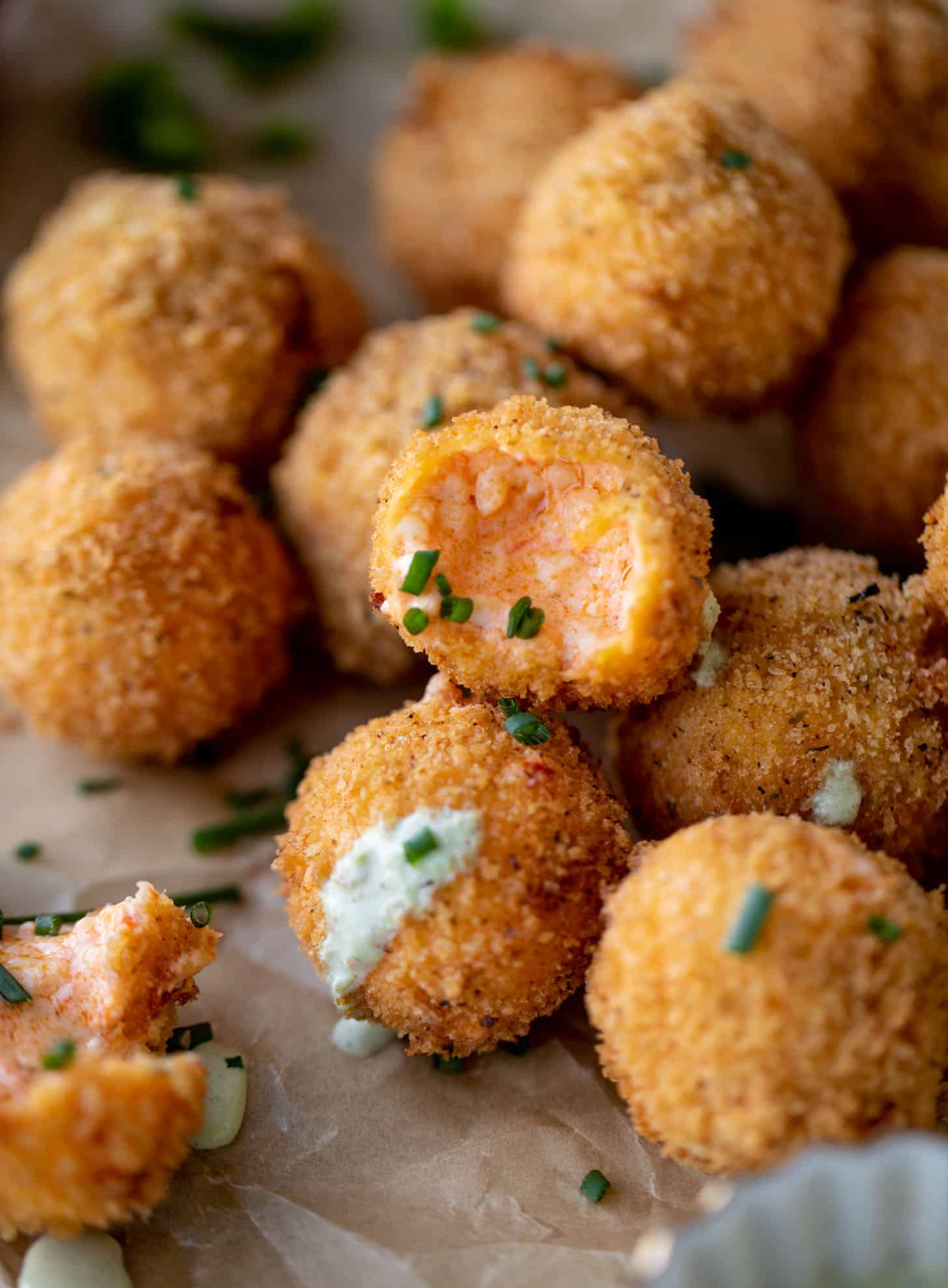 pimento cheese poppers with jalapeño ranch