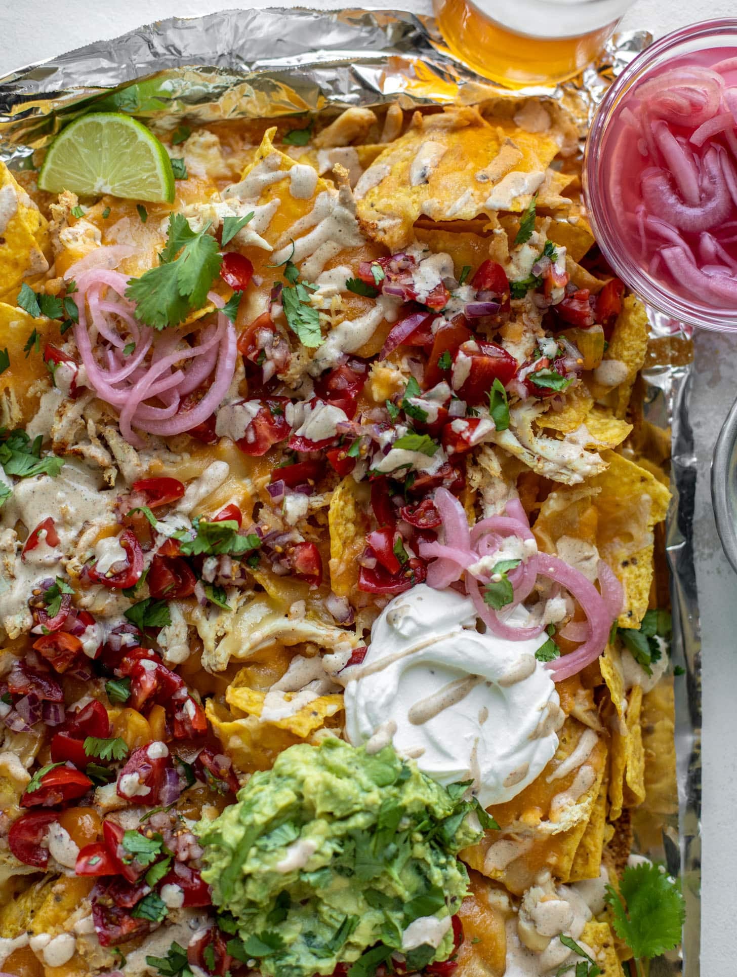 smoky grilled chicken nachos
