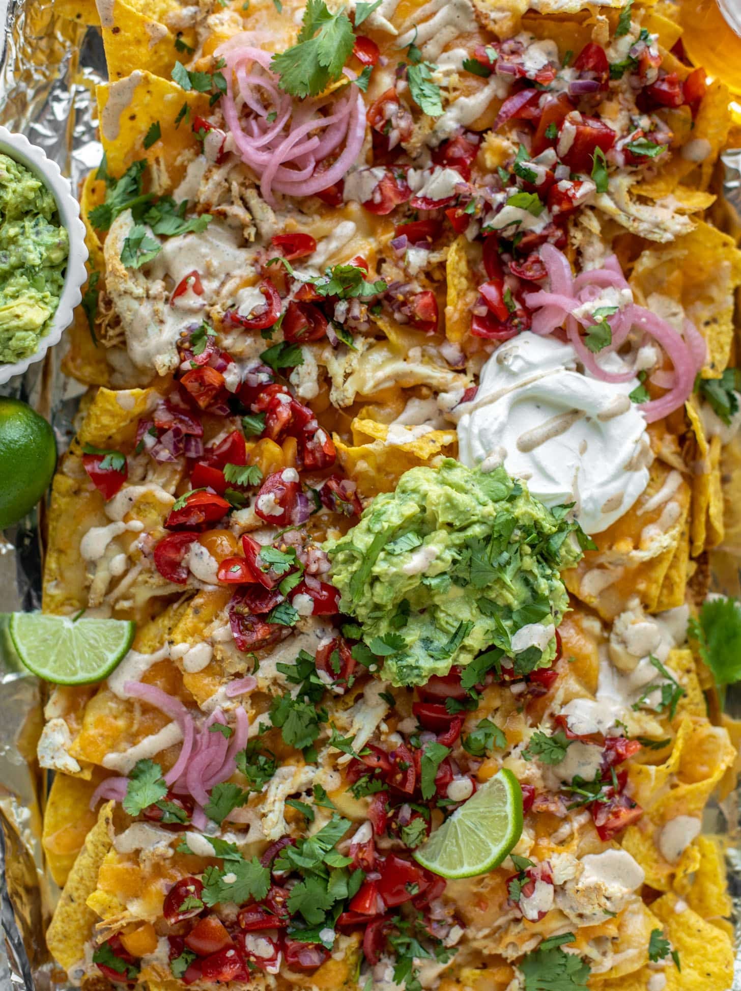 smoky grilled chicken nachos