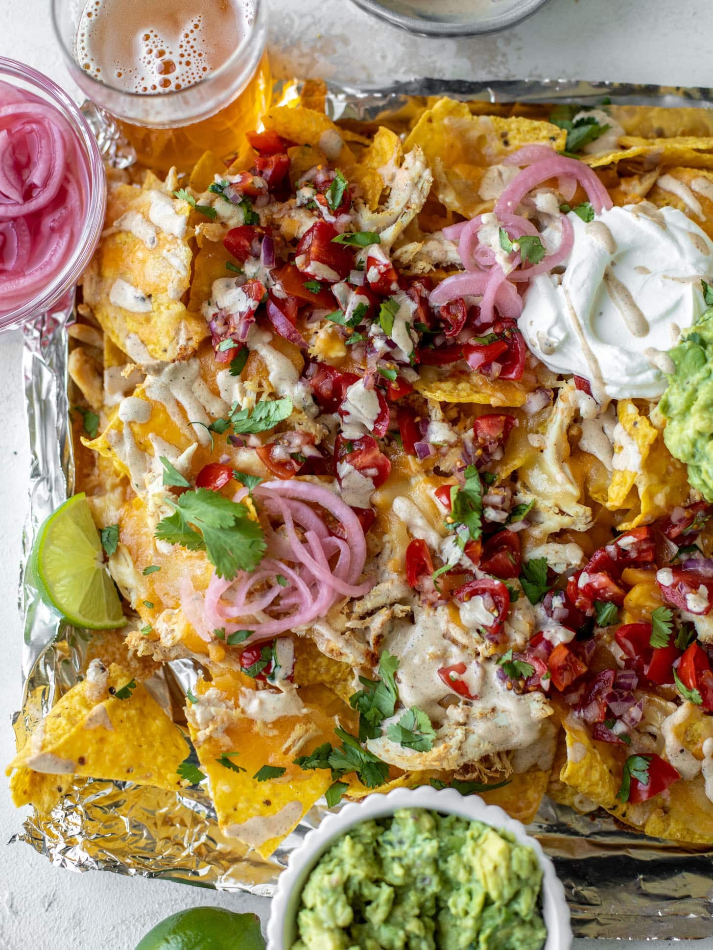 smoky grilled chicken nachos