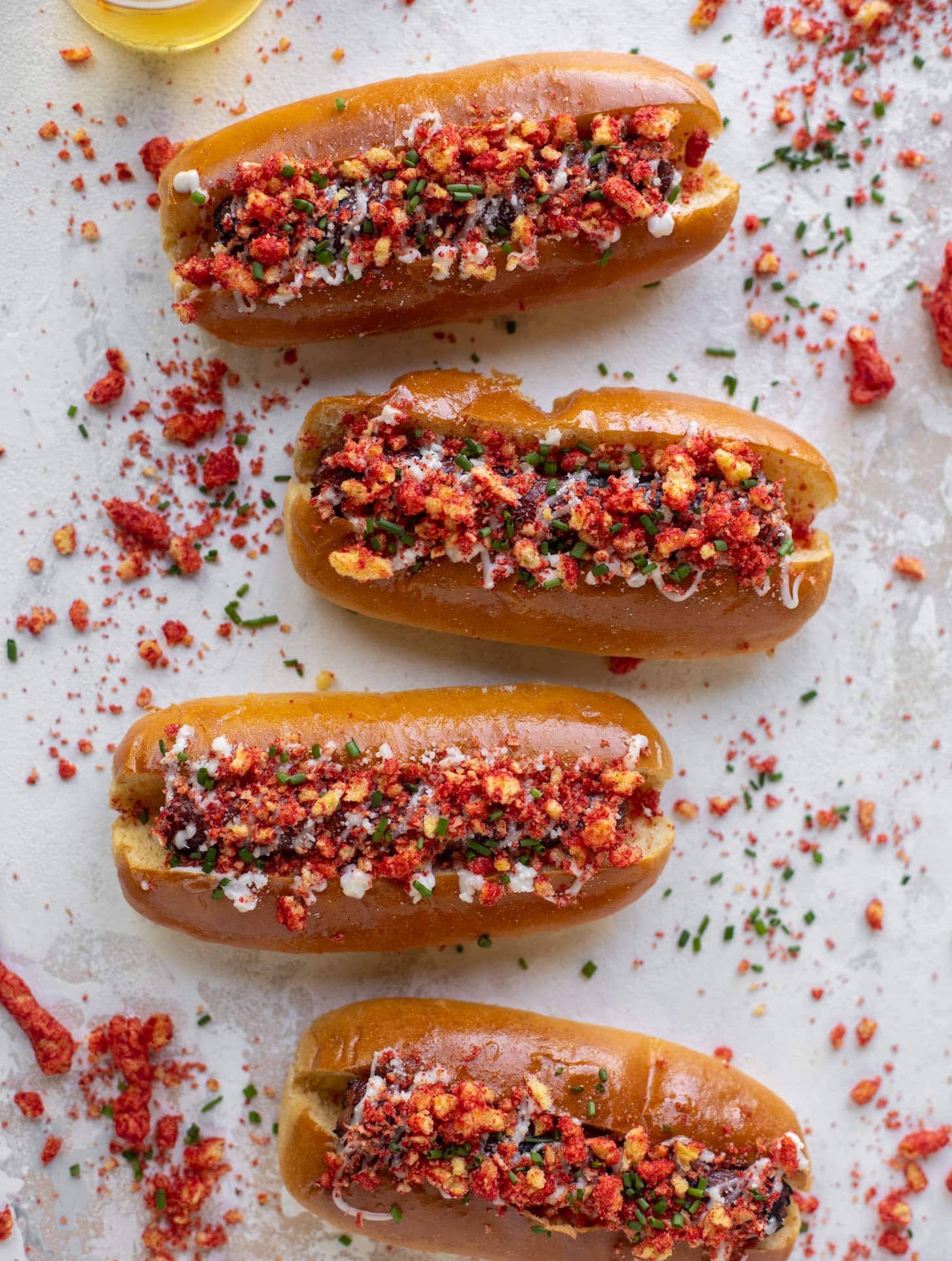flaming hot cheetos hot dogs