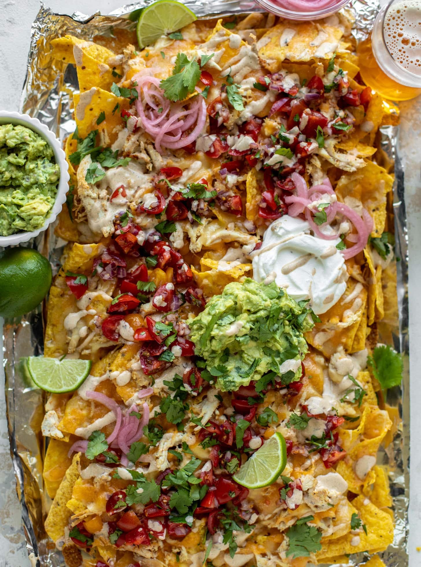 smoky grilled chicken nachos