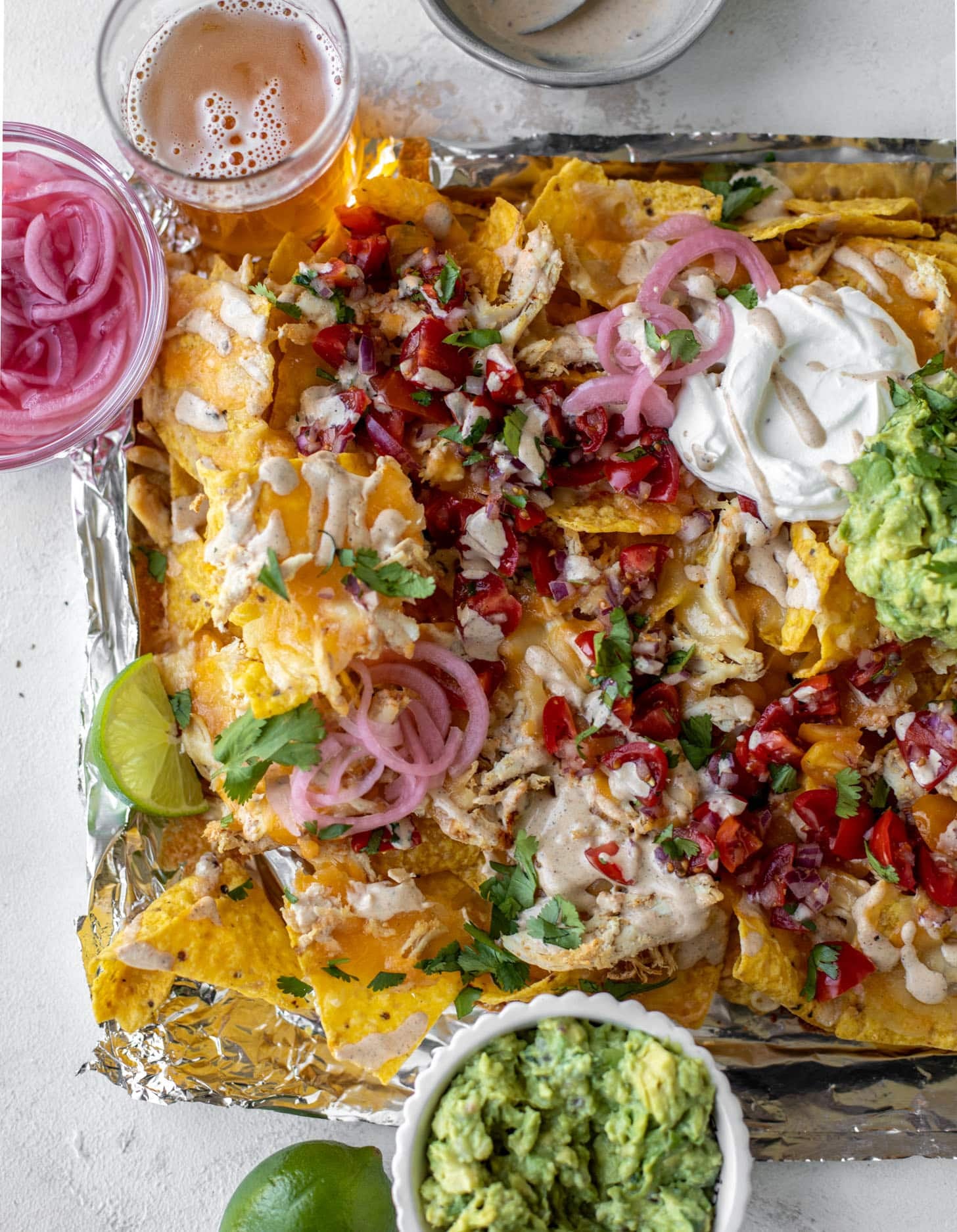 smoky grilled chicken nachos