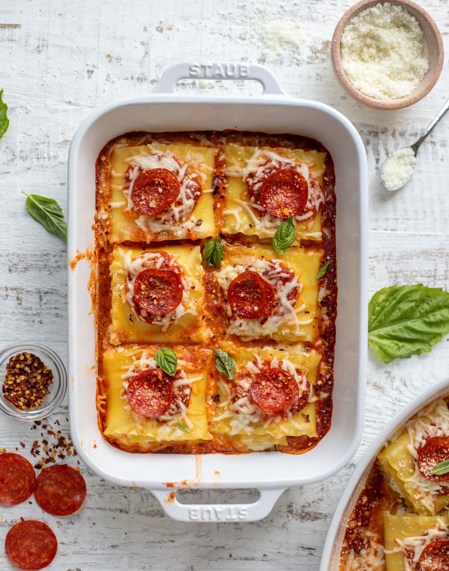 pepperoni pizza lasagna roll ups