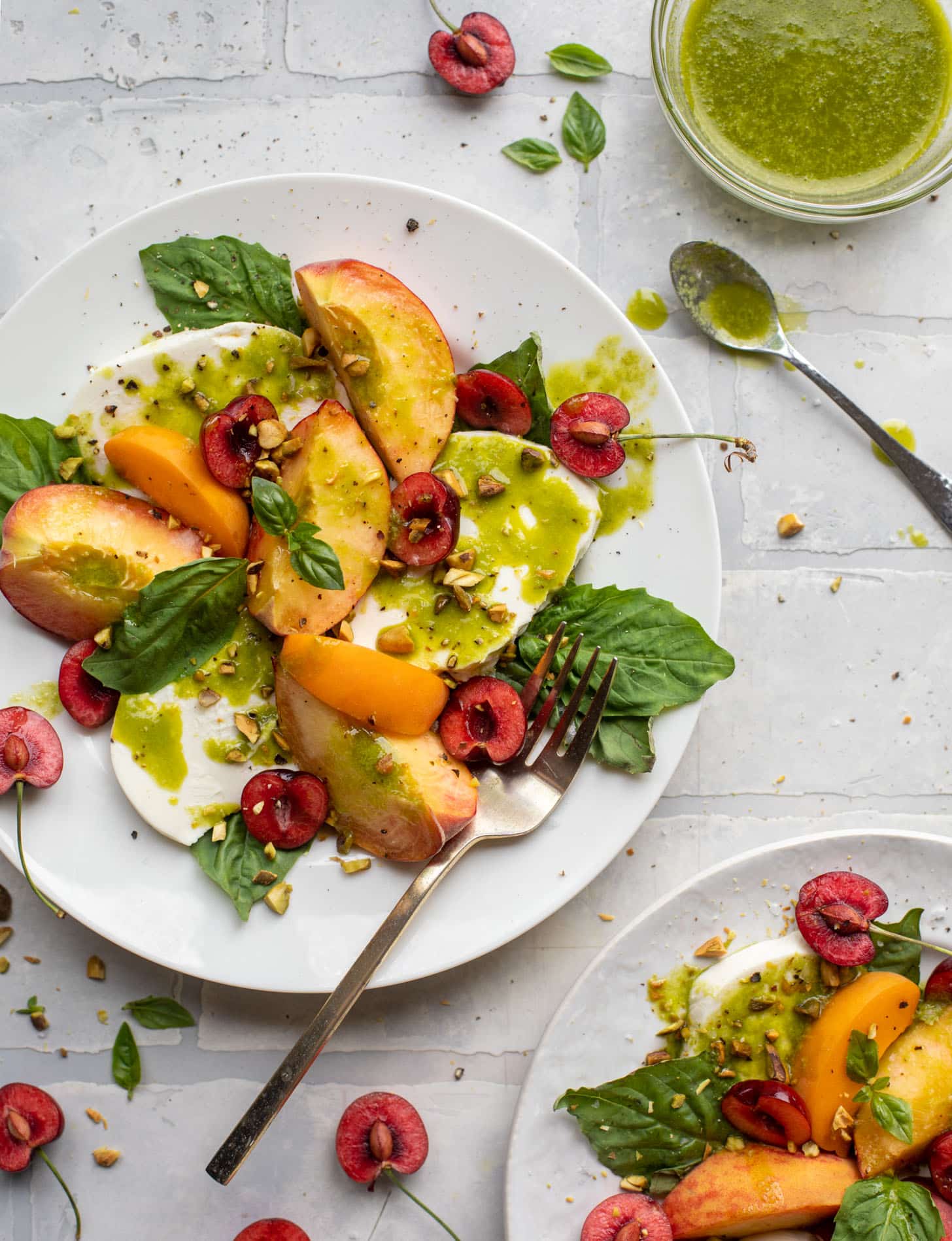 summer stone fruit caprese