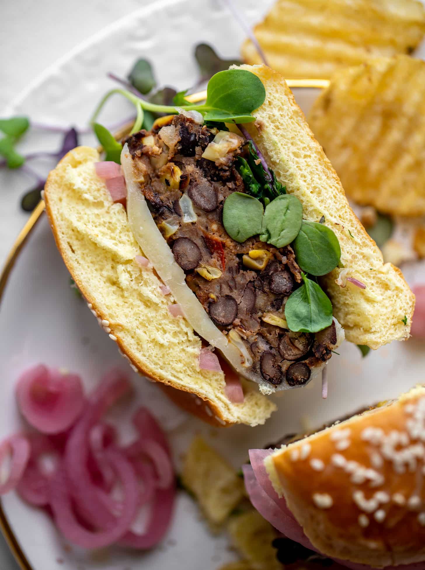 roasted corn black bean burgers
