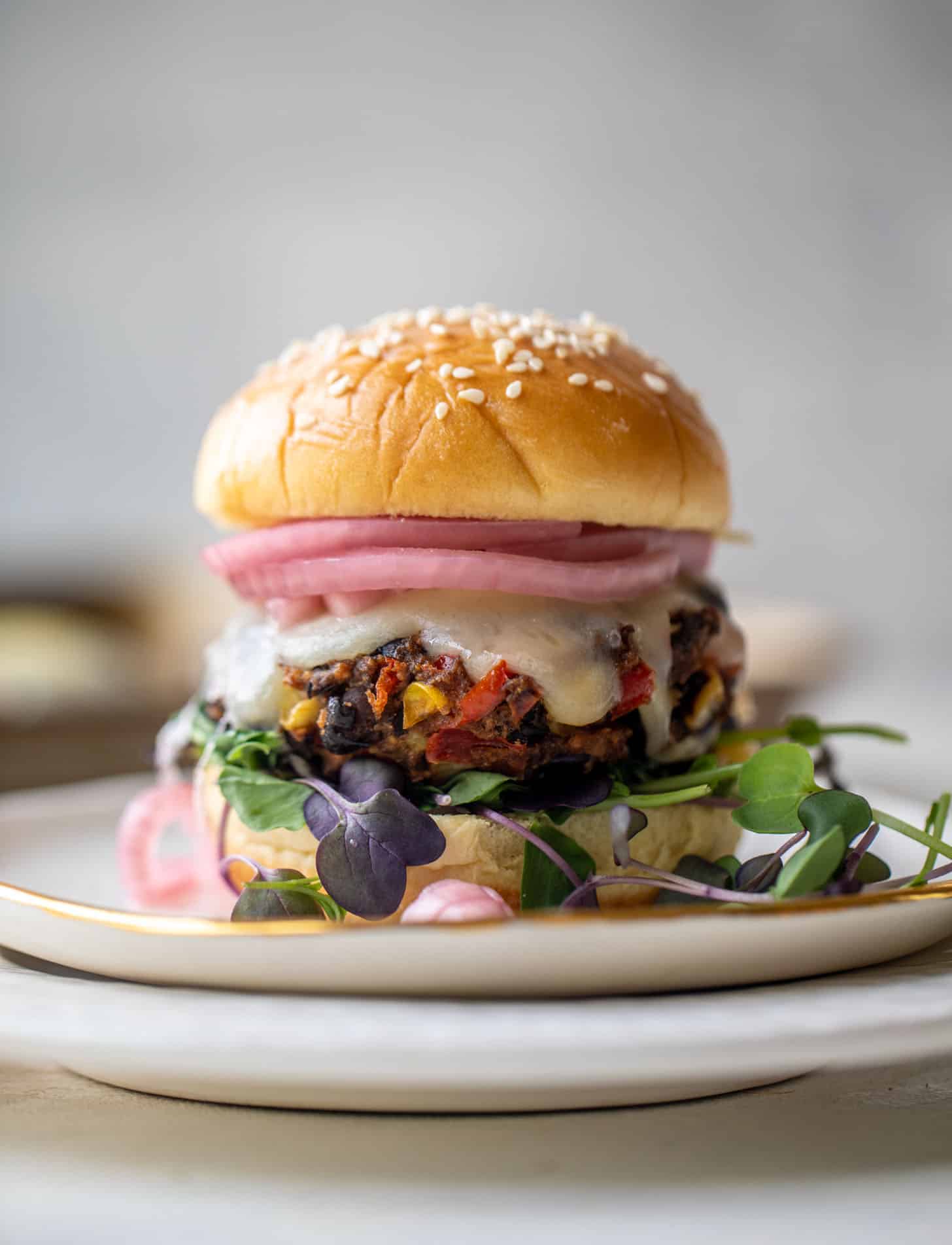 roasted corn black bean burgers