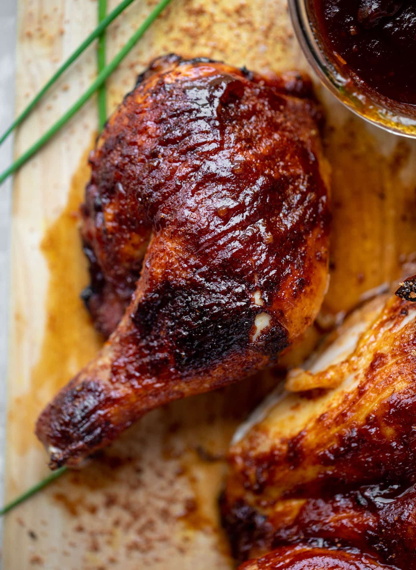 grilled spatchcock chicken with cola bbq sauce