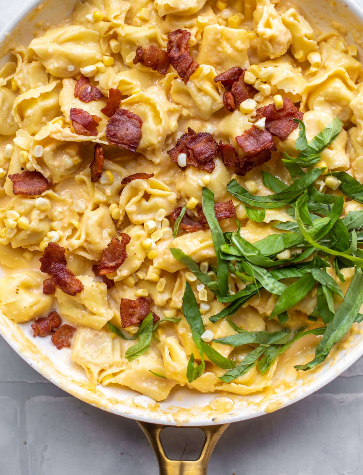 summer tortellini carbonara