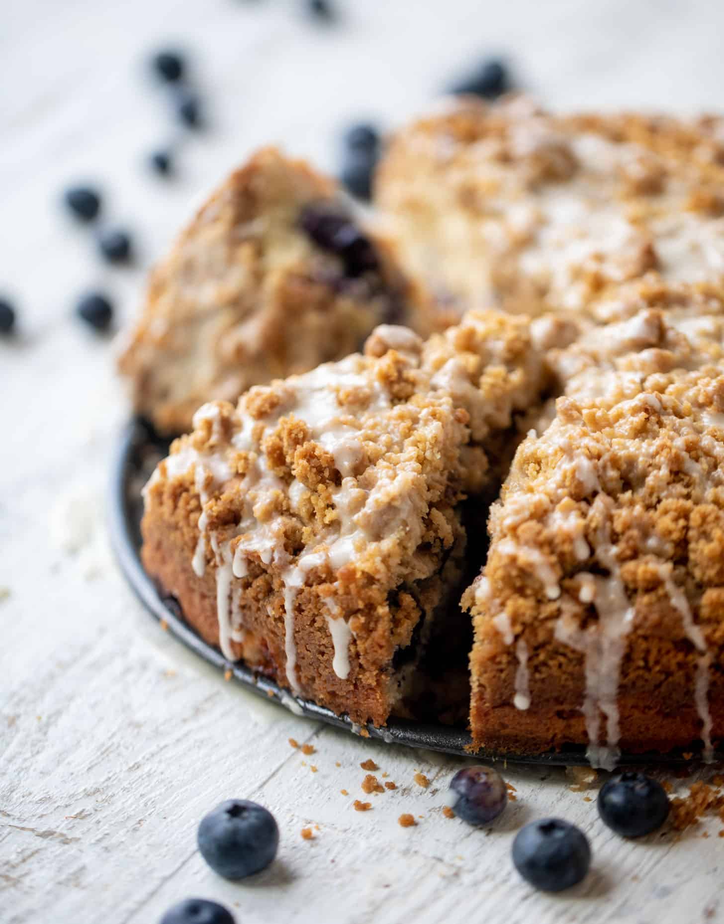 blueberry peach coffee cake