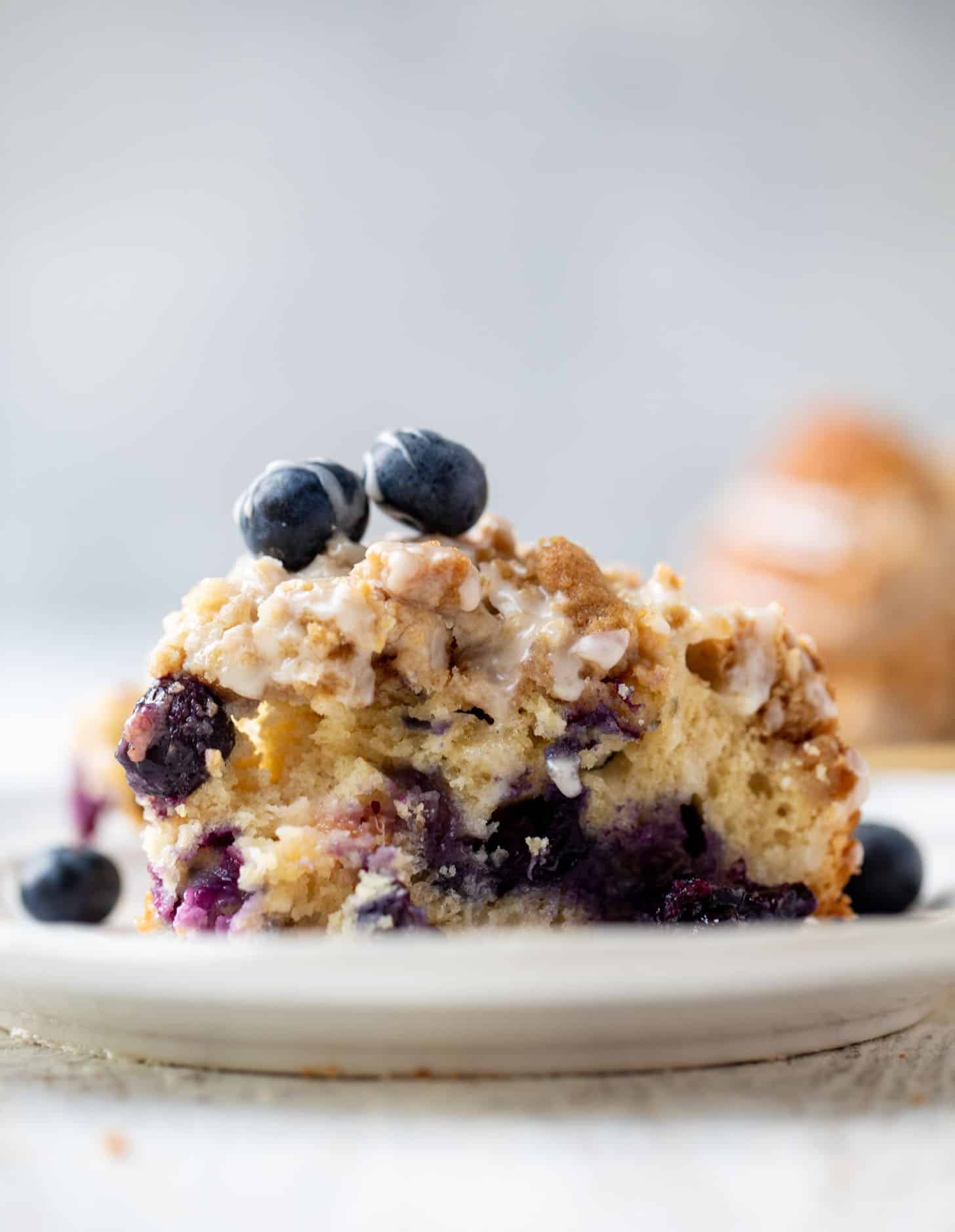 blueberry peach coffee cake