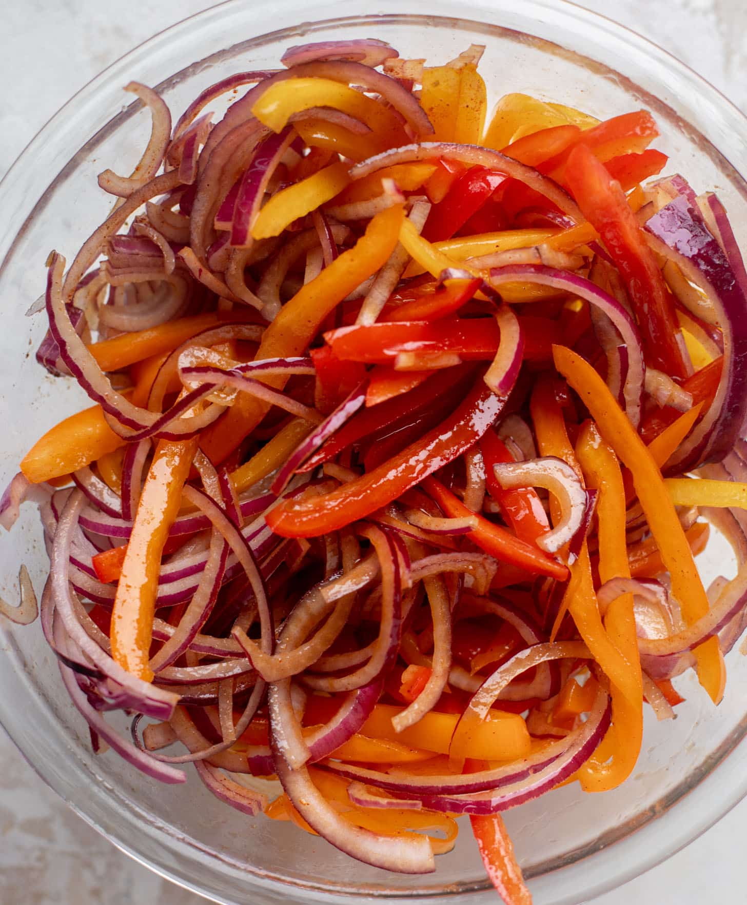 marinated peppers and onions