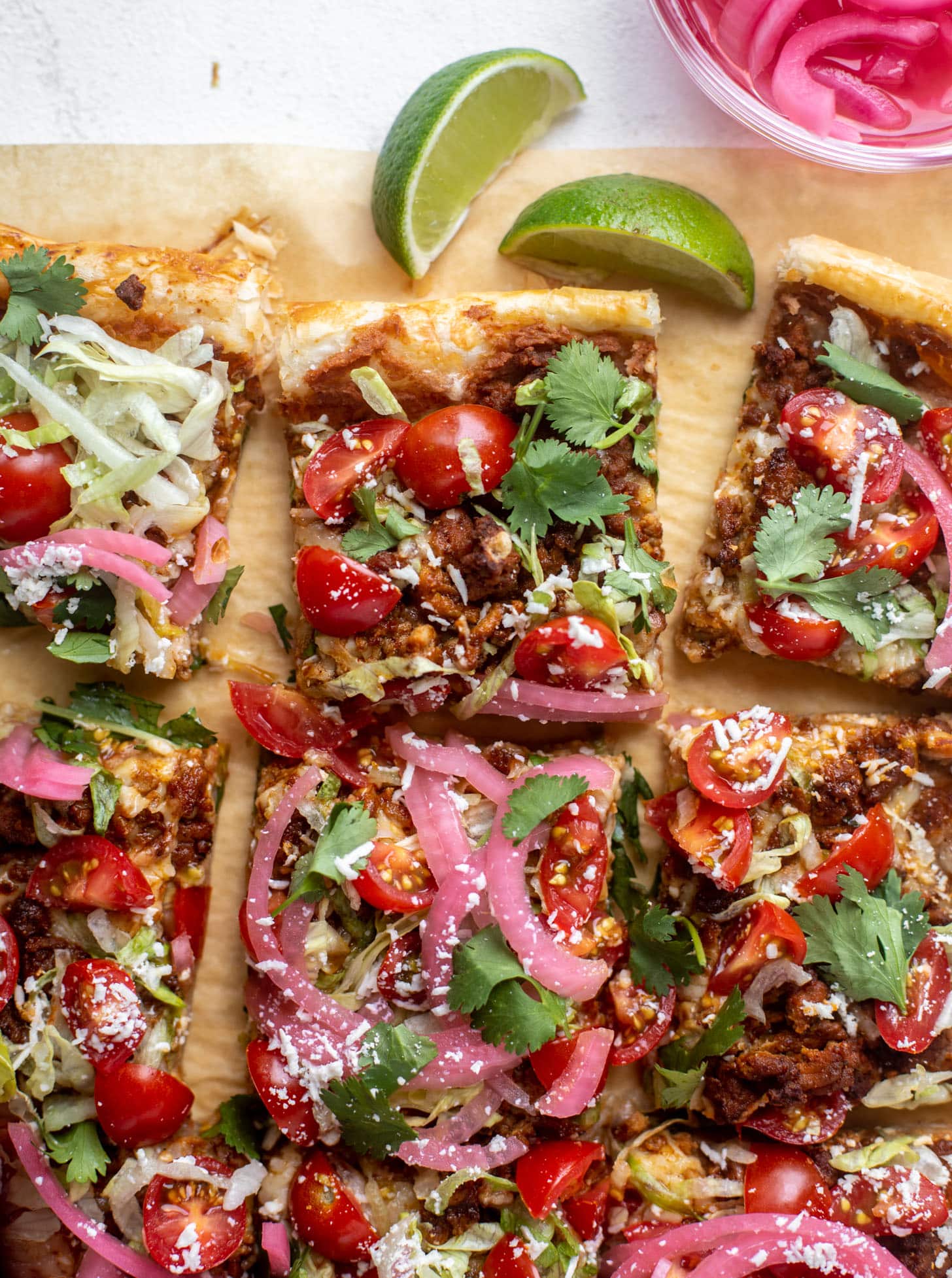 taco puff pastry pizza