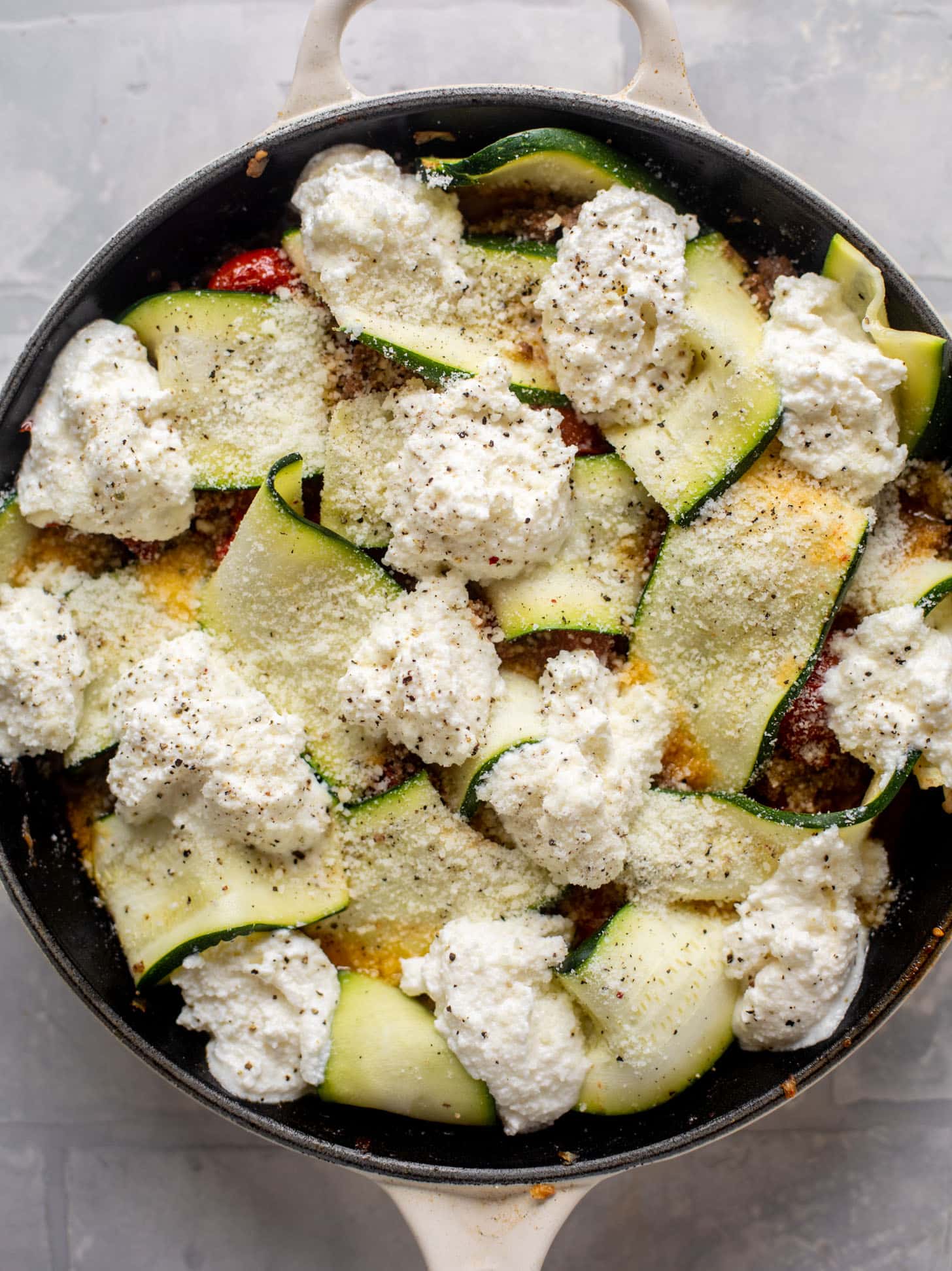 zucchini skillet lasagna