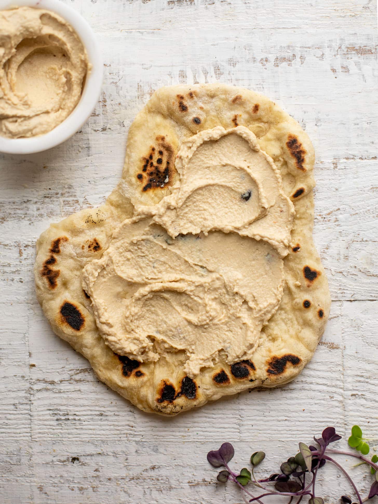 pita bread with hummus