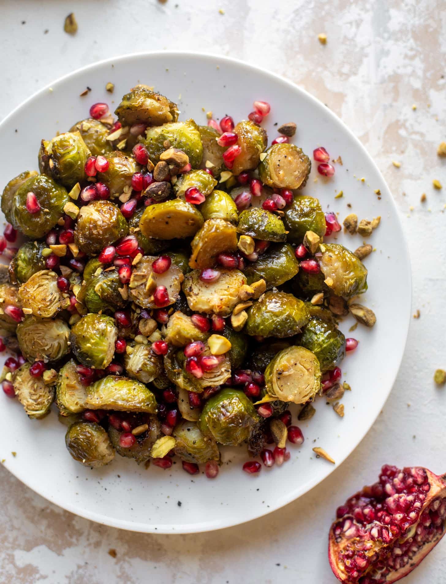 maple mustard roasted brussels sprouts
