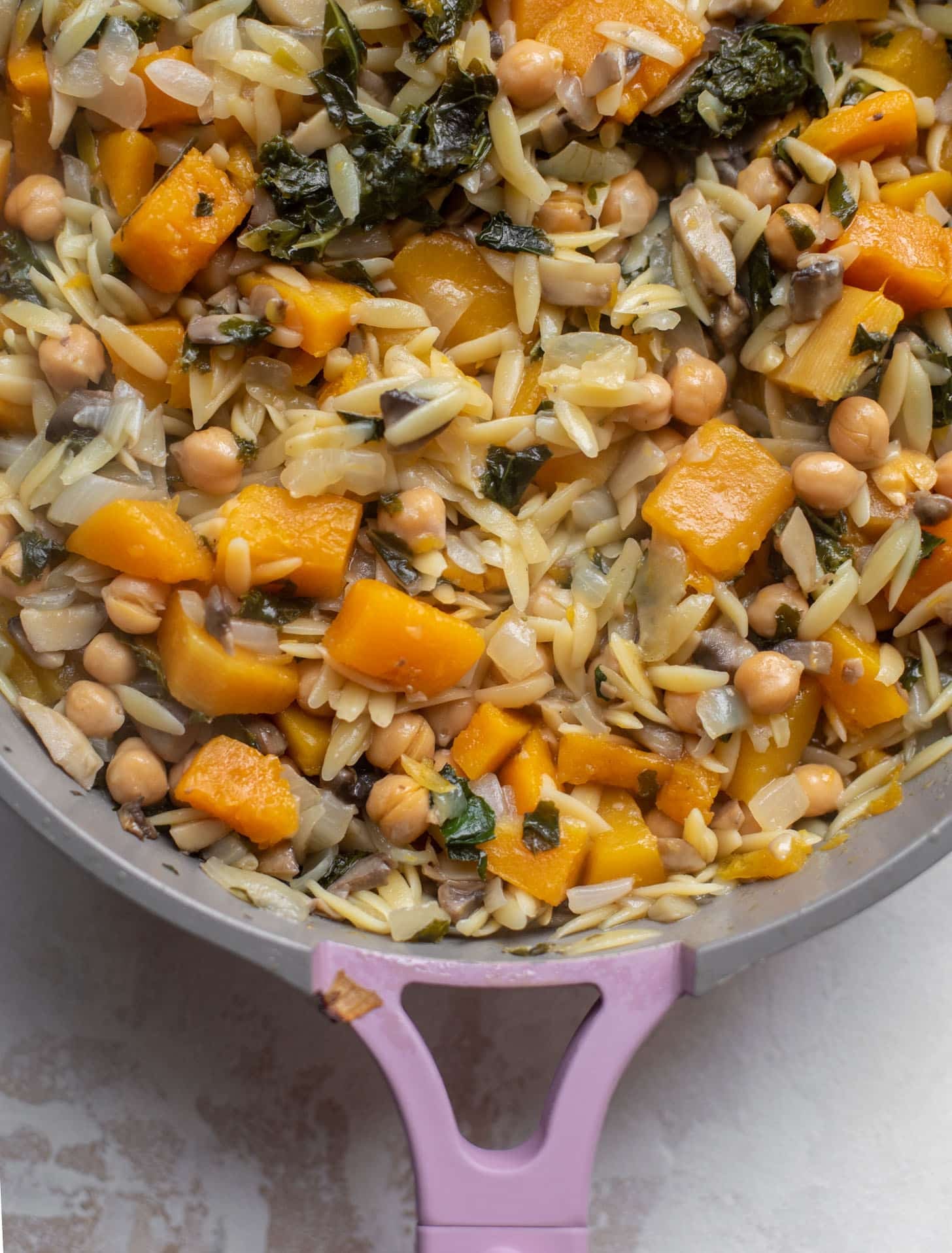 one pot fall vegetable orzo