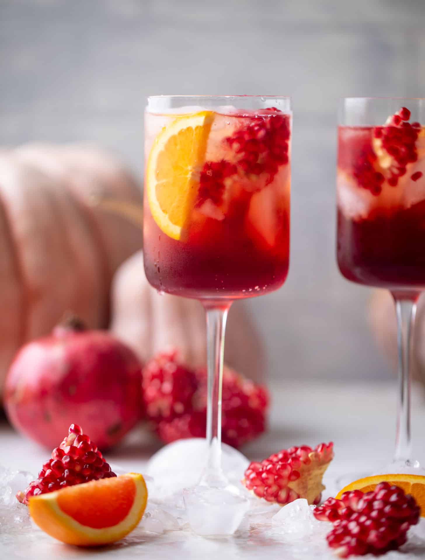 pomegranate aperol spritz