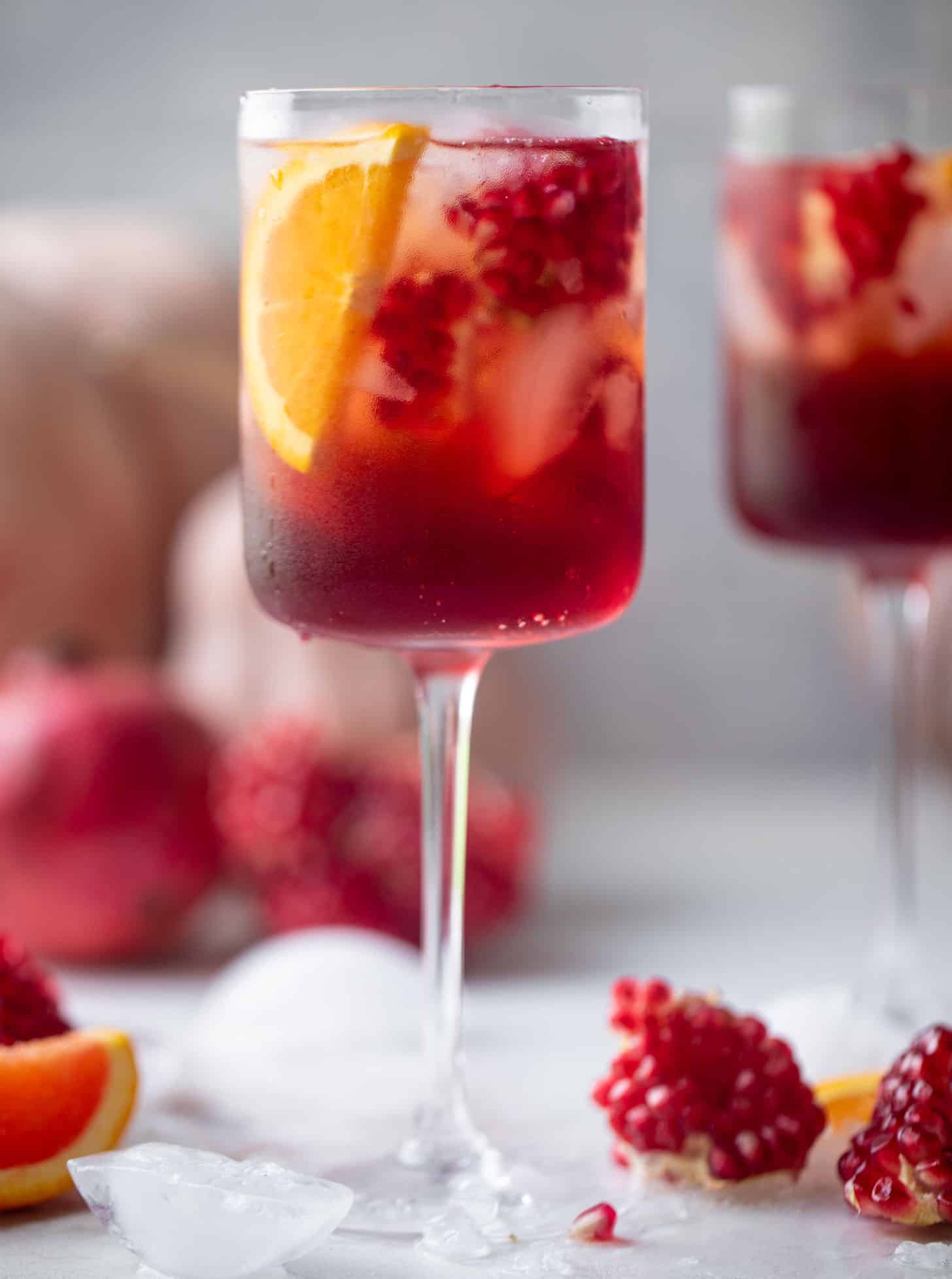 pomegranate aperol spritz