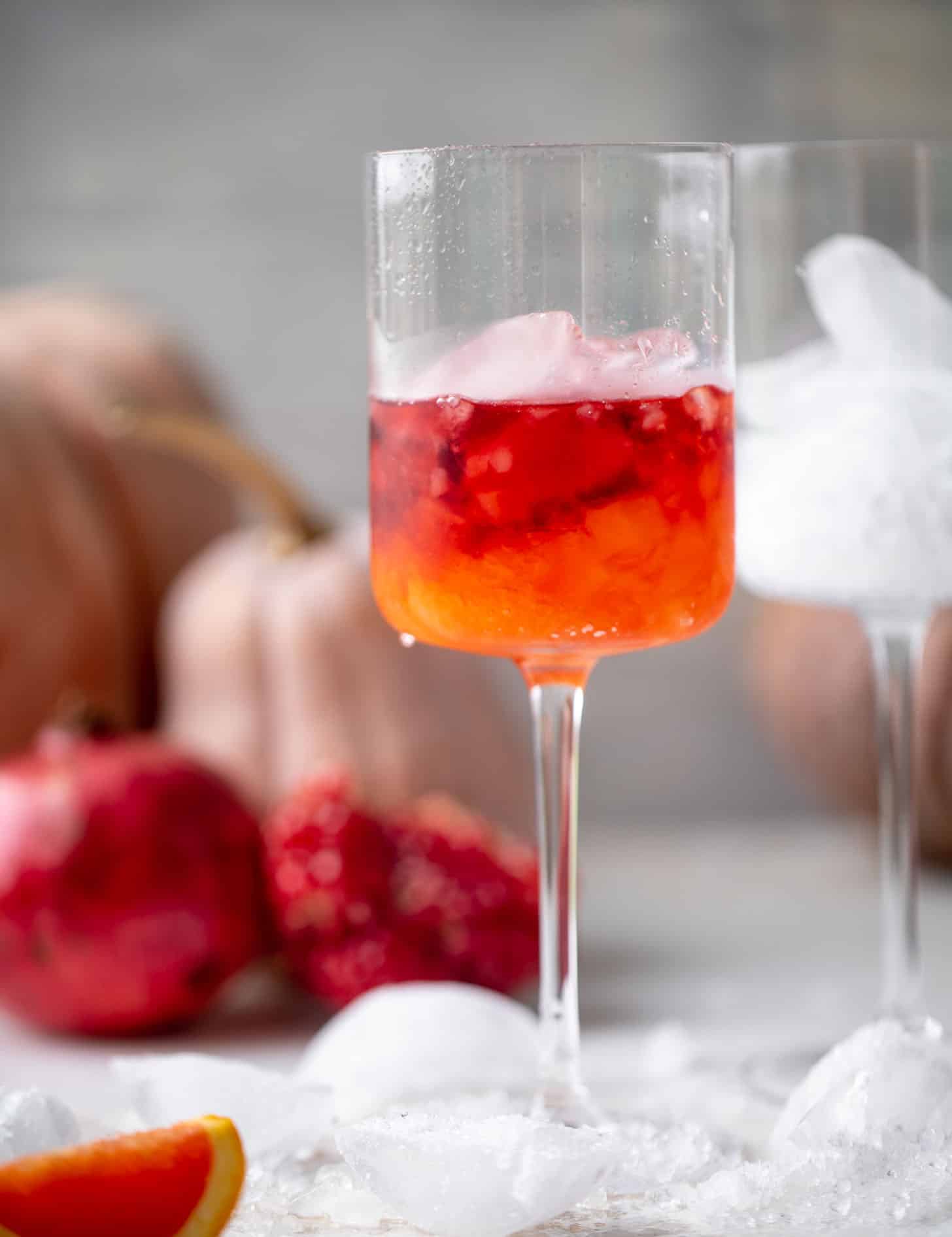 pomegranate aperol spritz