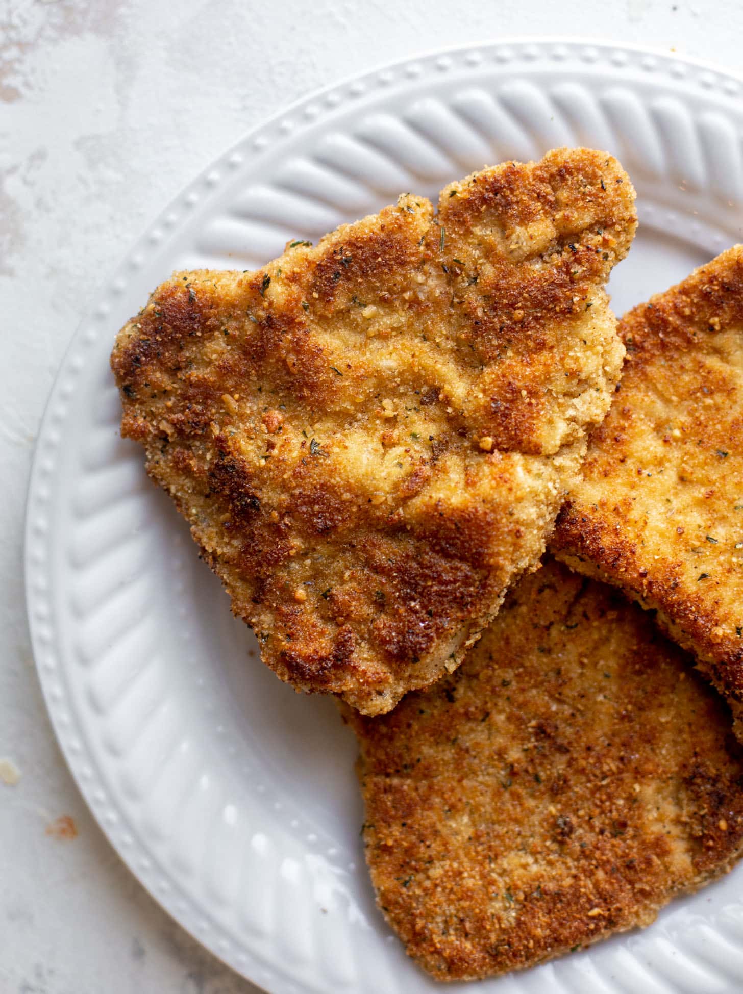crispy pork schnitzel