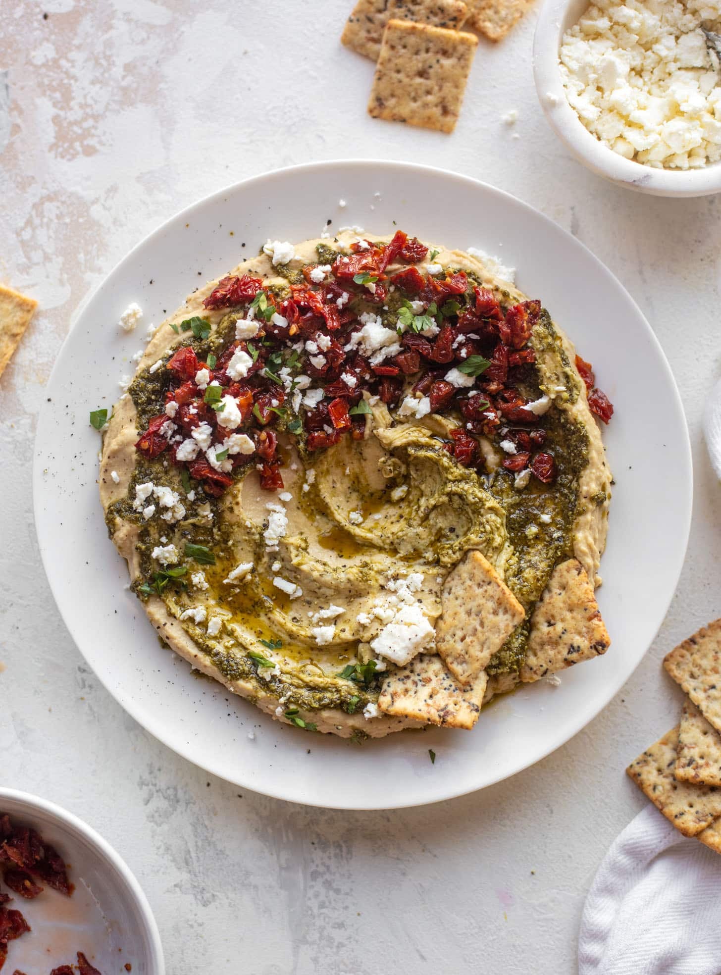 fancy holiday hummus