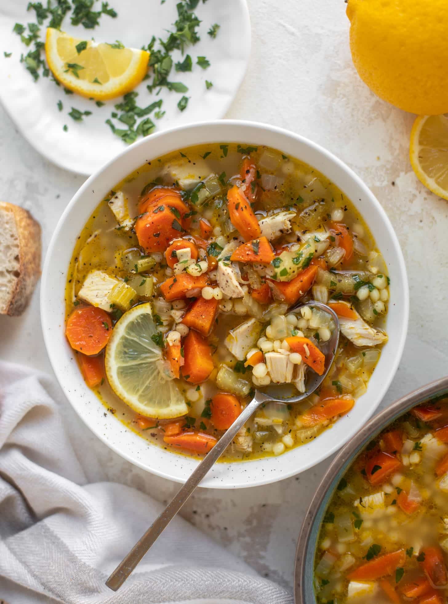 lemon couscous chicken soup
