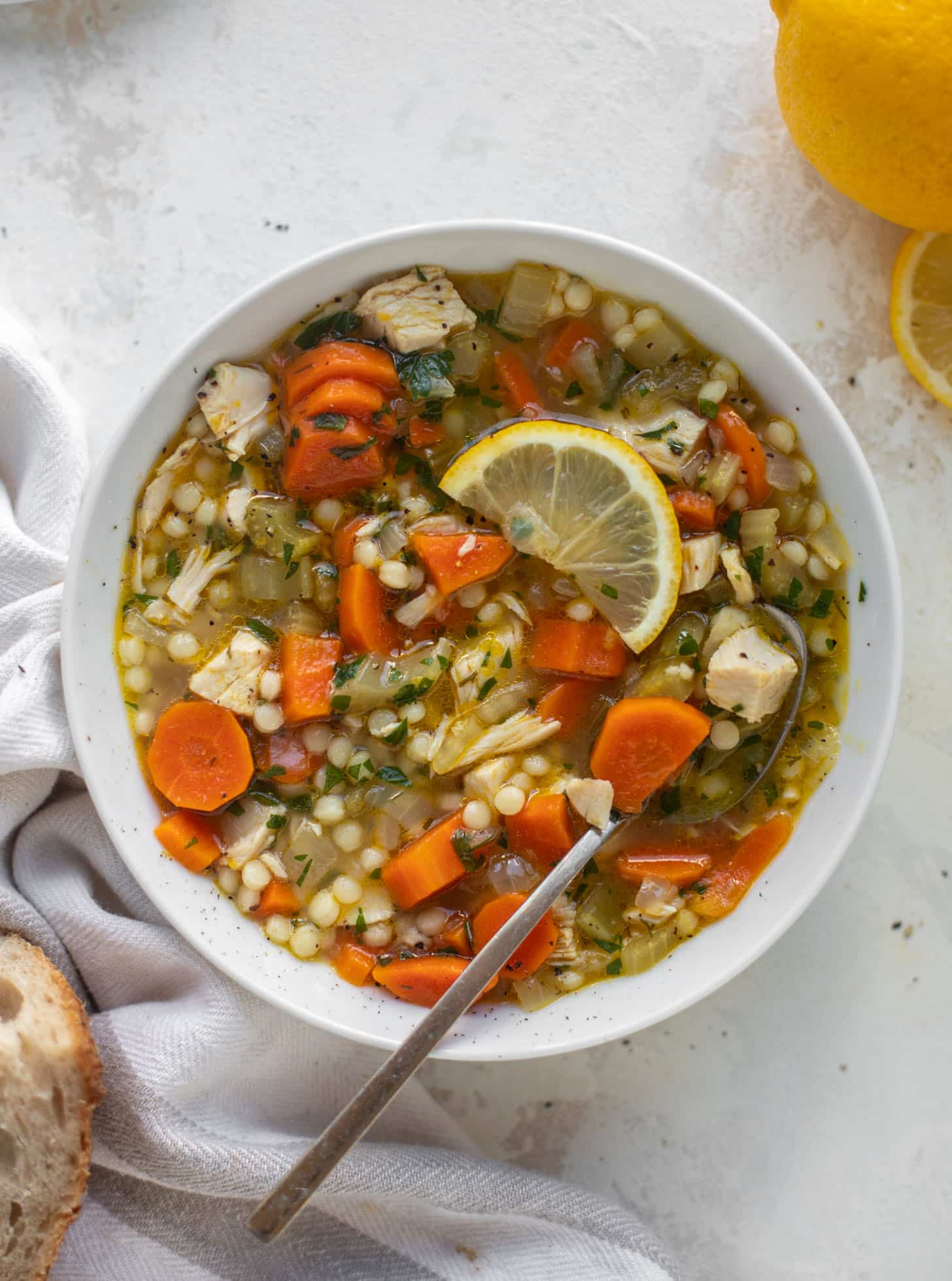 lemon couscous chicken soup