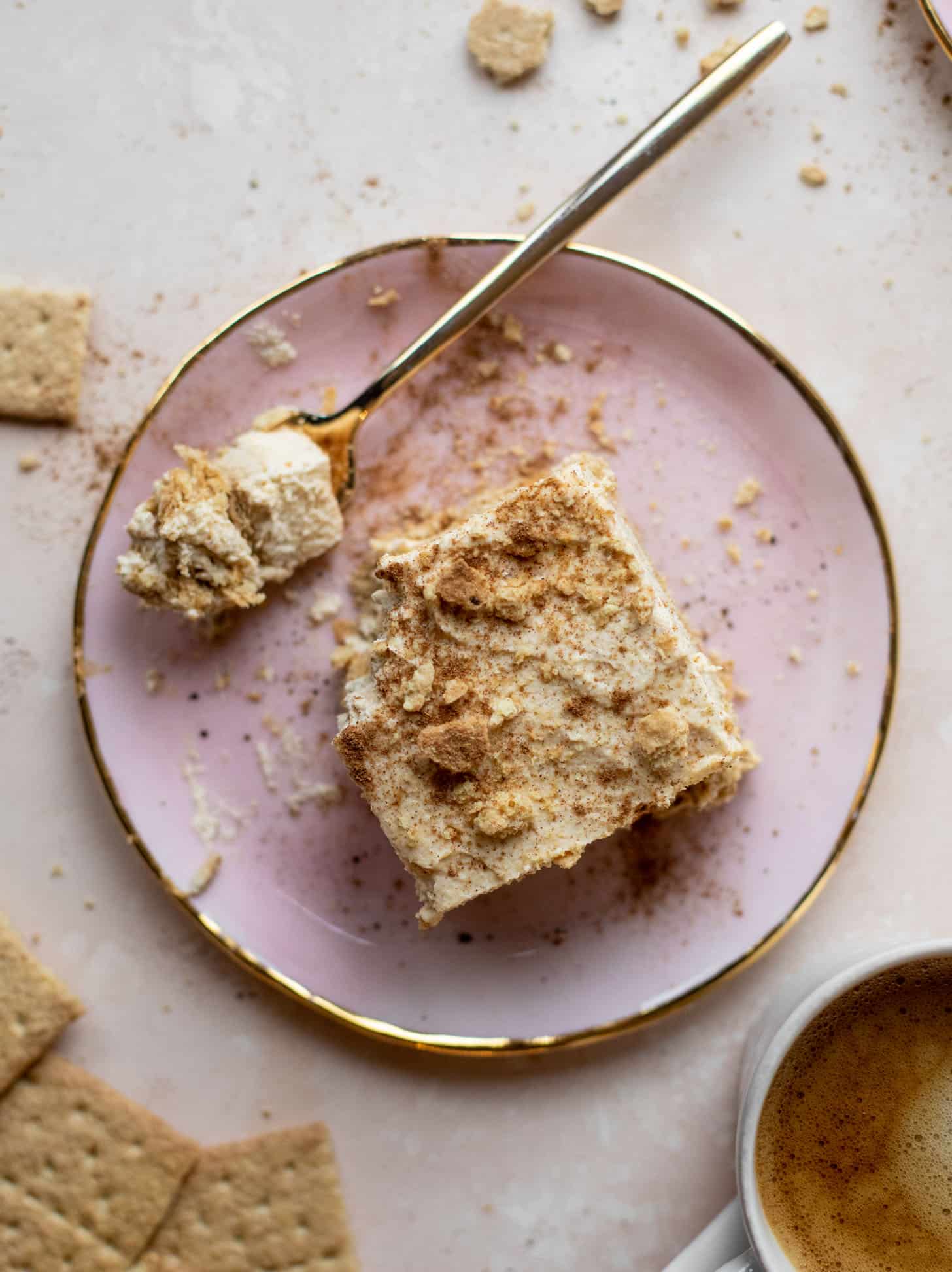 pumpkin cream cold brew icebox cake