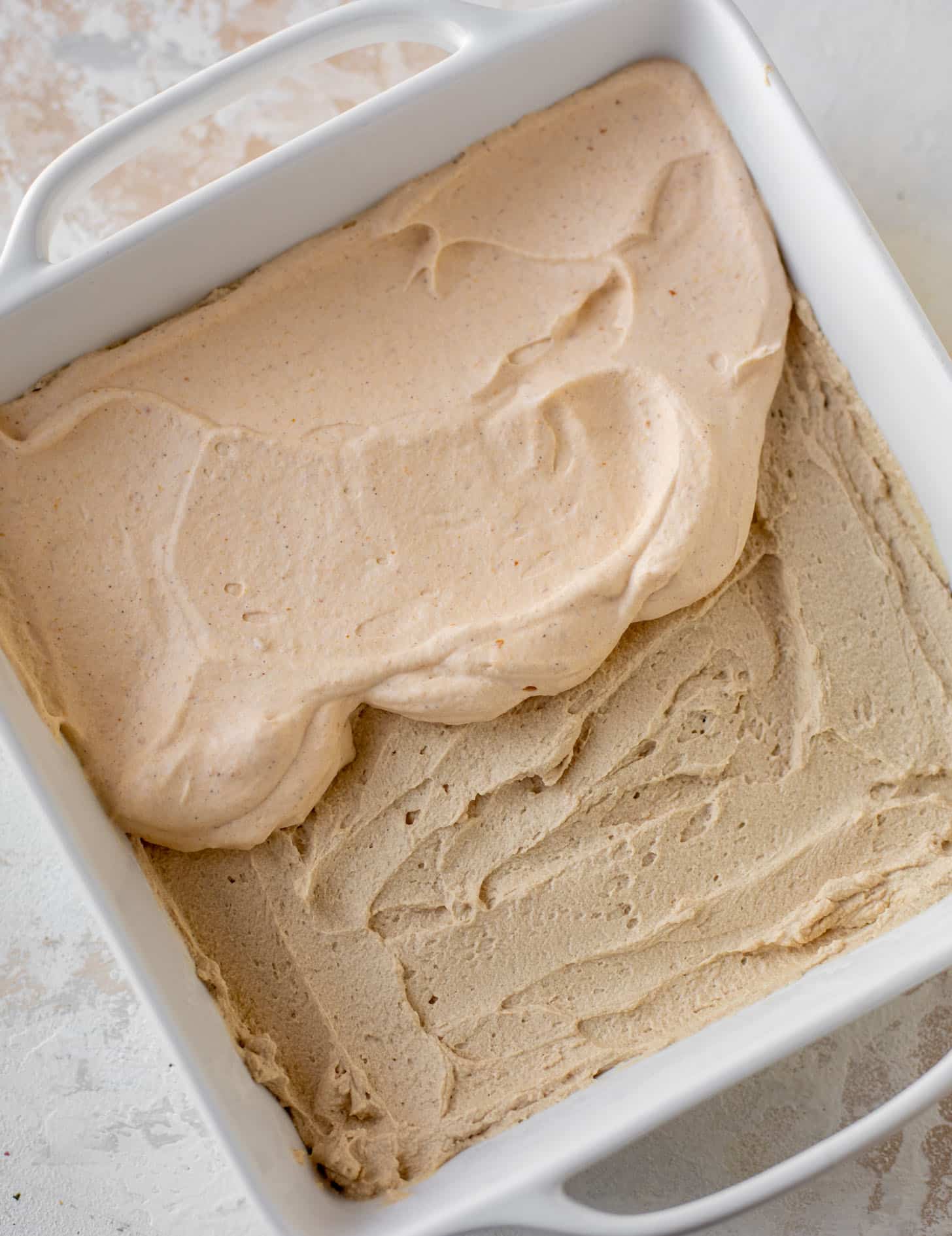 layers of espresso and pumpkin cream