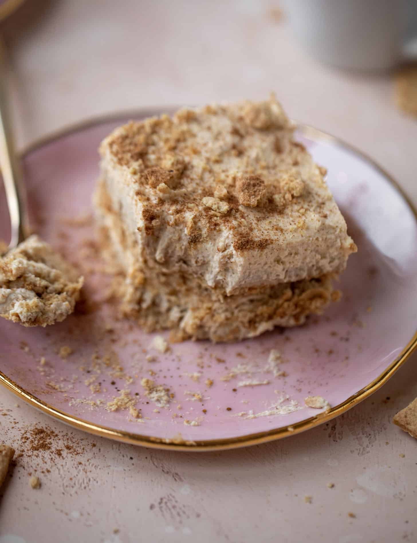 pumpkin cream cold brew icebox cake