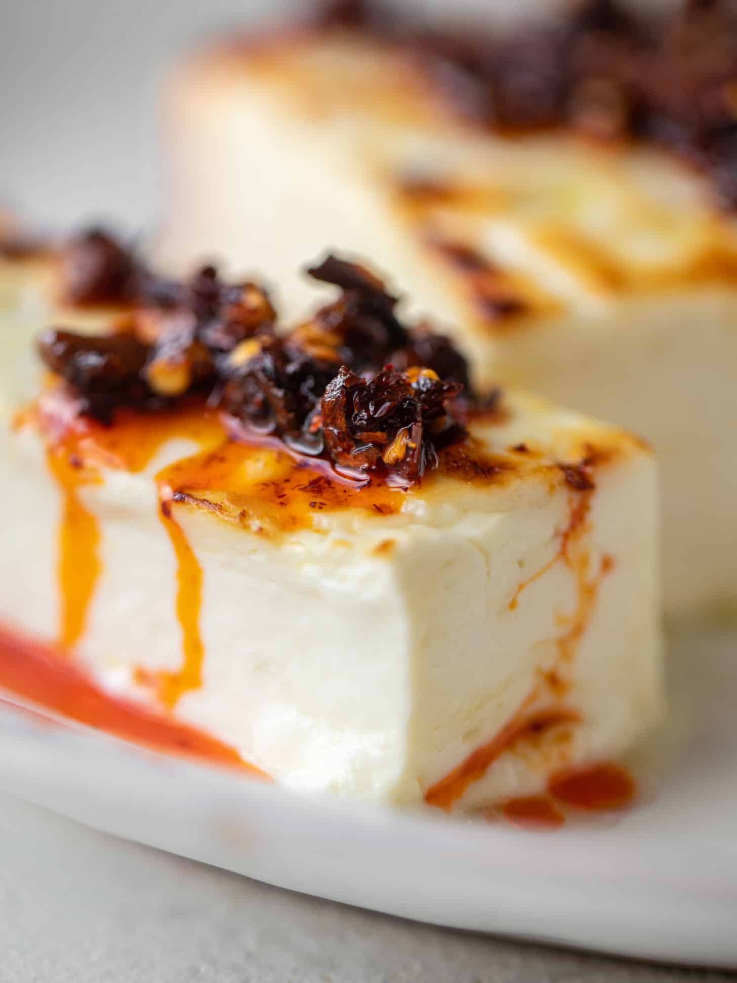 chili crunch baked feta