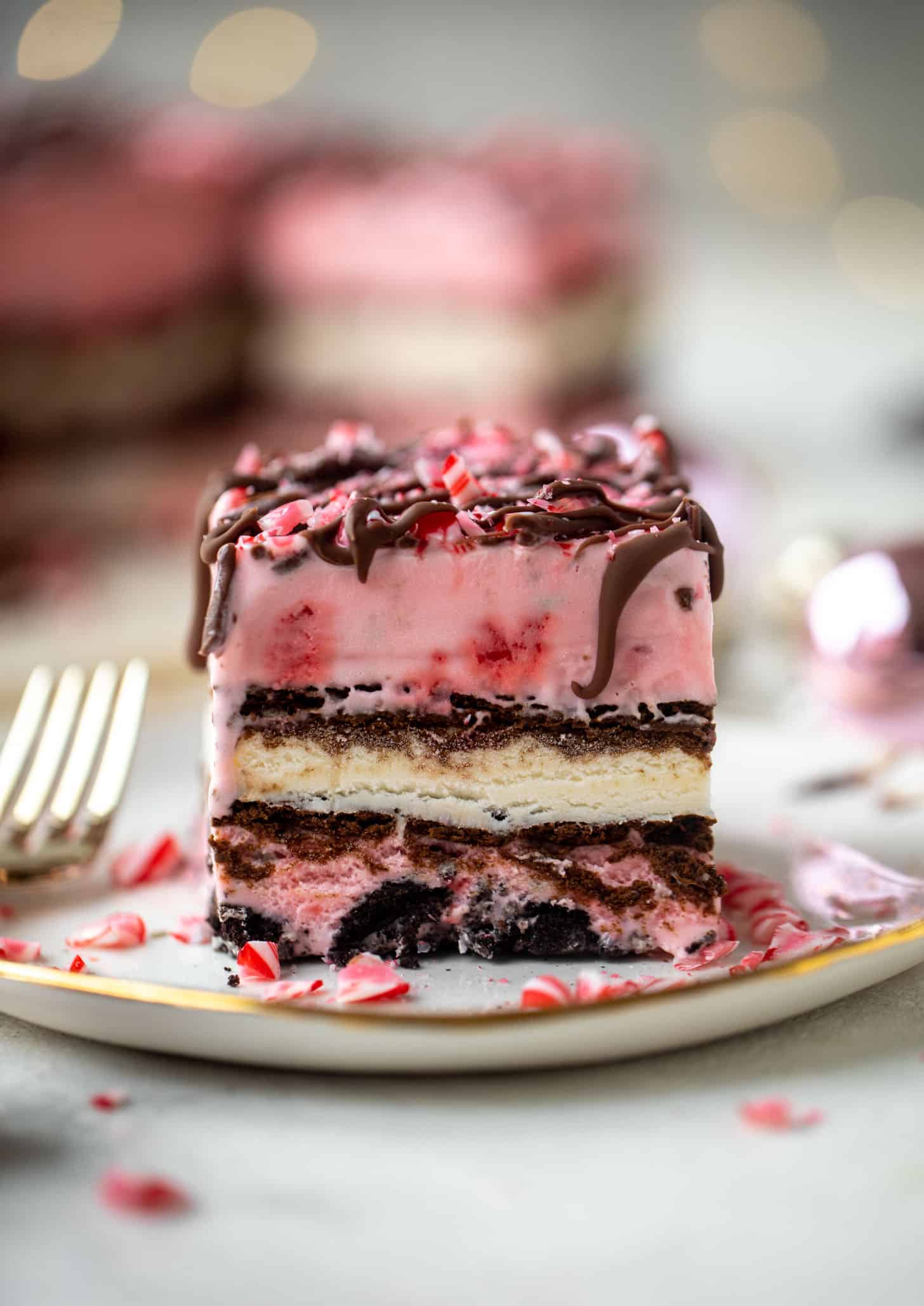 christmas ice cream cake