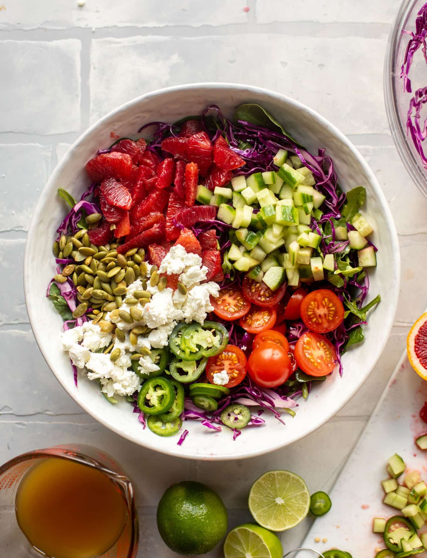 rainbow citrus crunch salad
