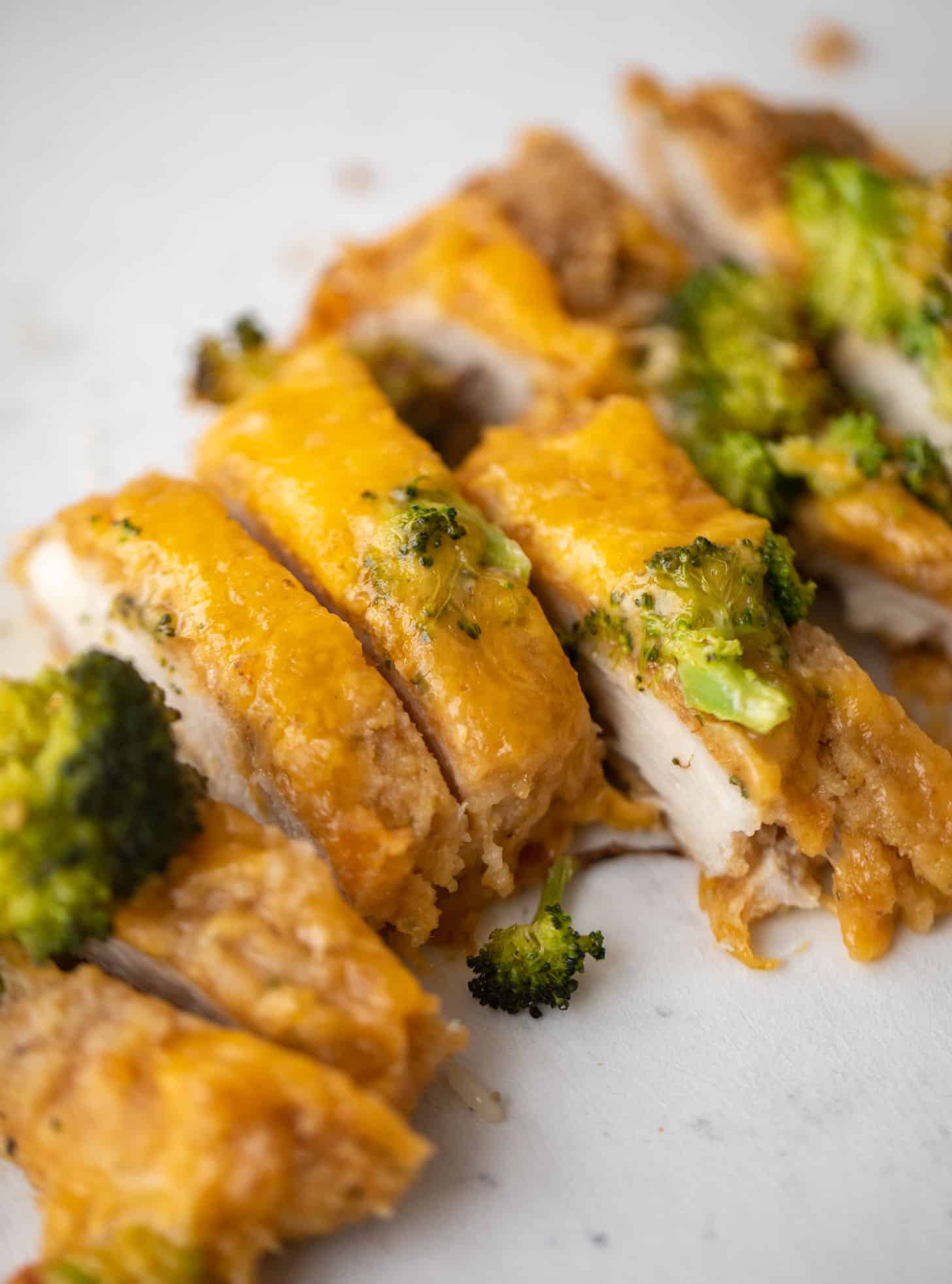 crispy broccoli cheddar melt chicken
