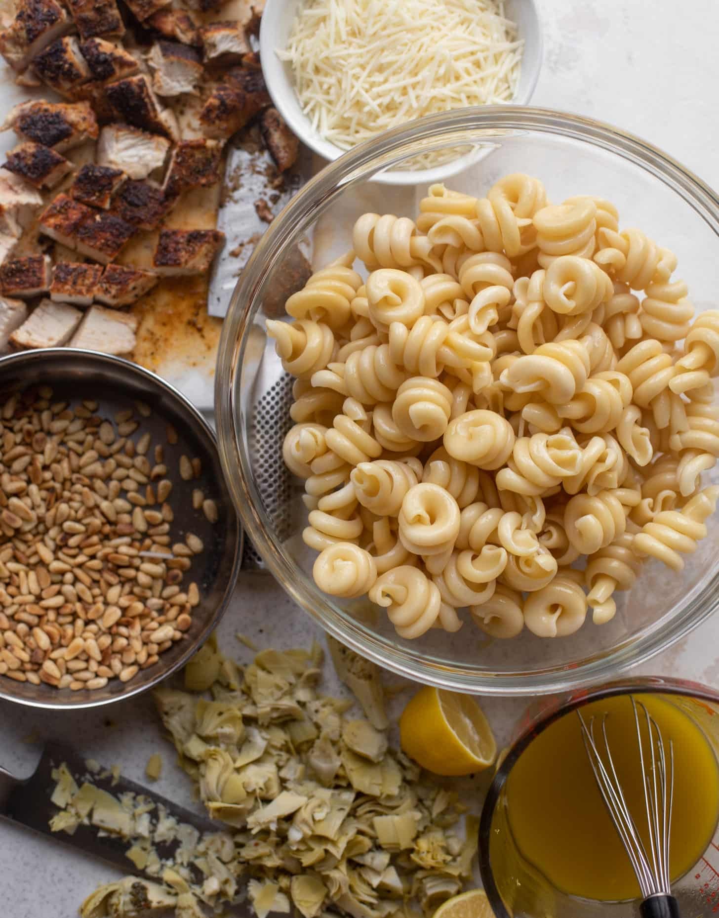 lemon chicken artichoke pasta salad ingredients