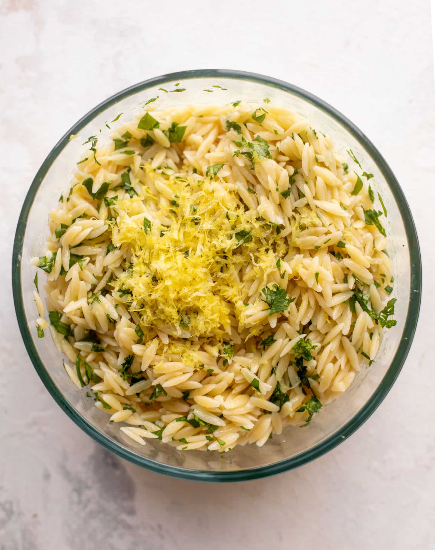orzo with lemon and herbs