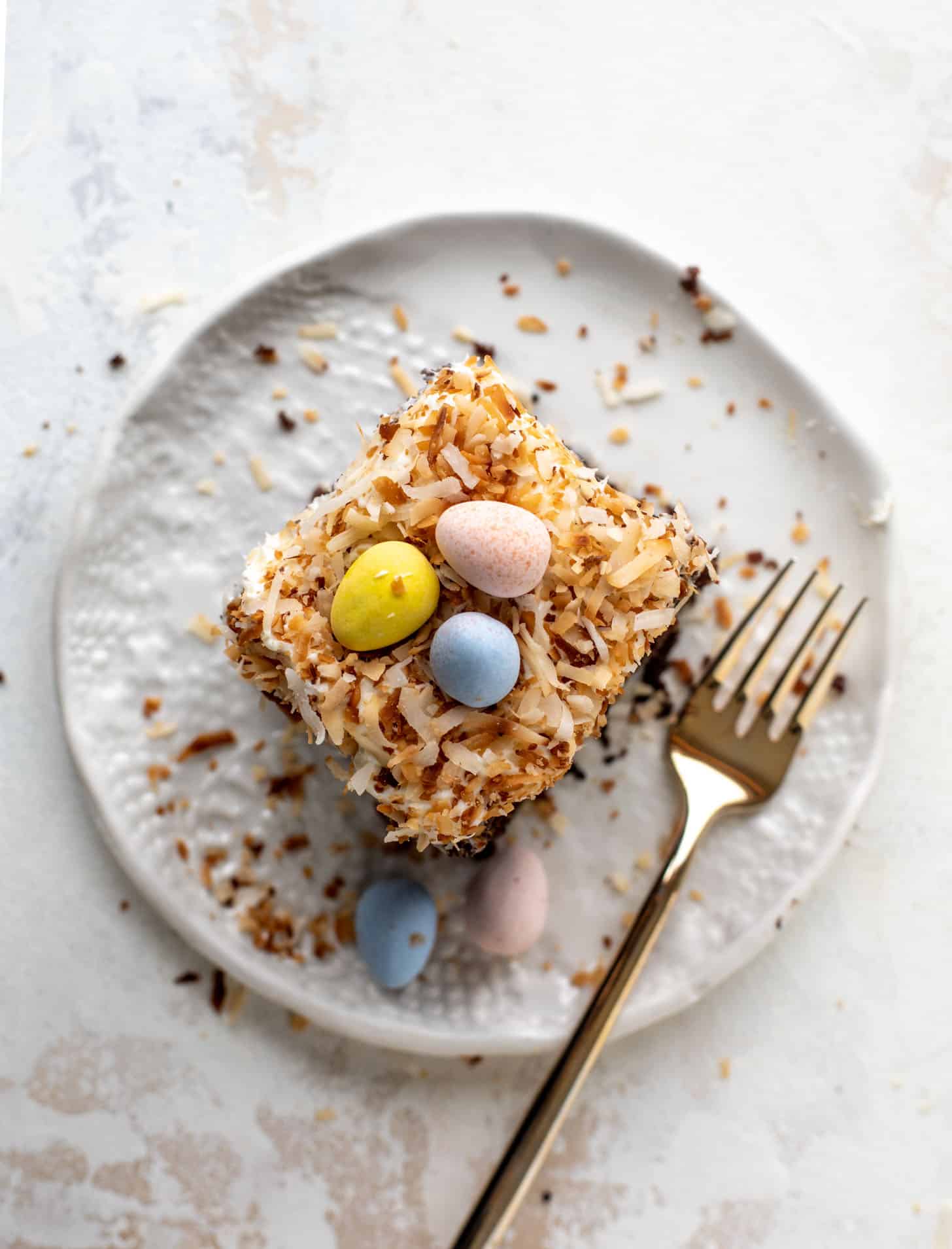 chocolate coconut easter cake