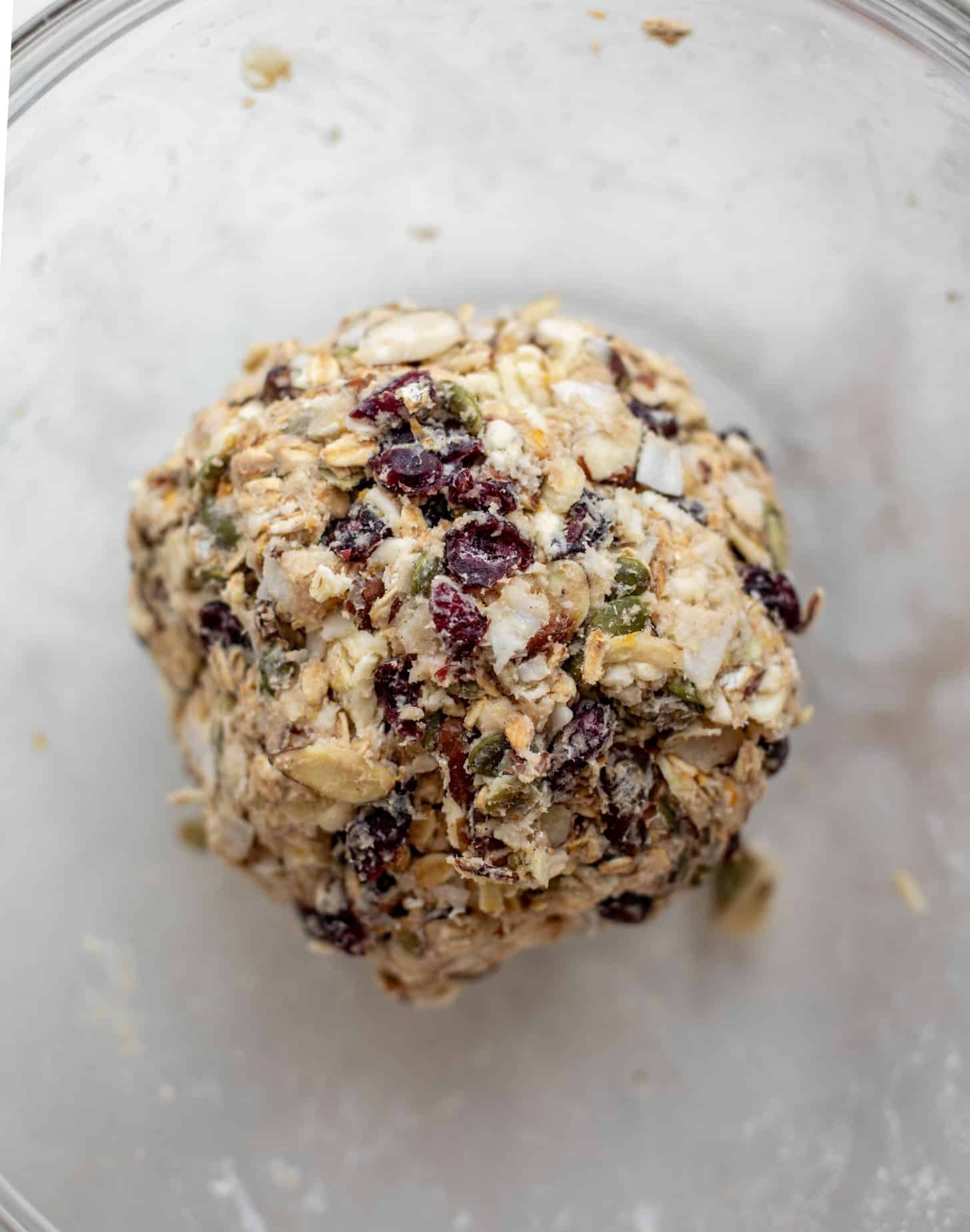granola scones dough