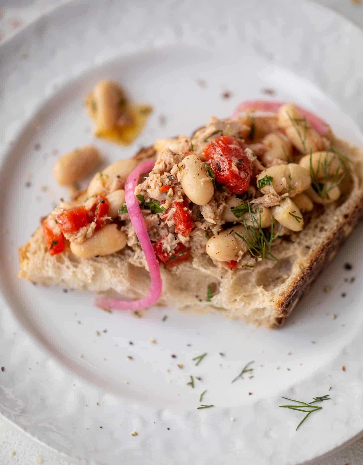 herby white bean tuna salad