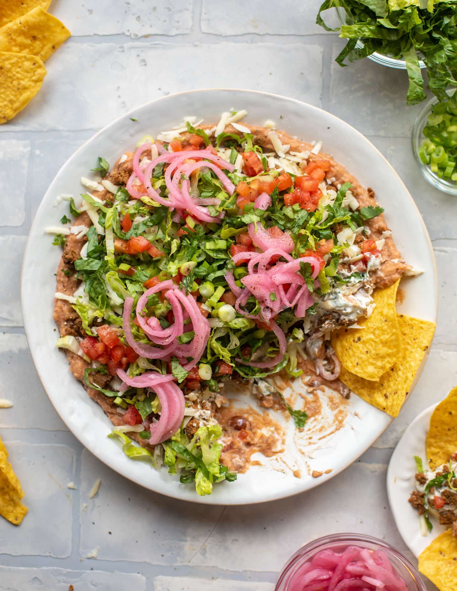 smoky chipotle layered taco dip